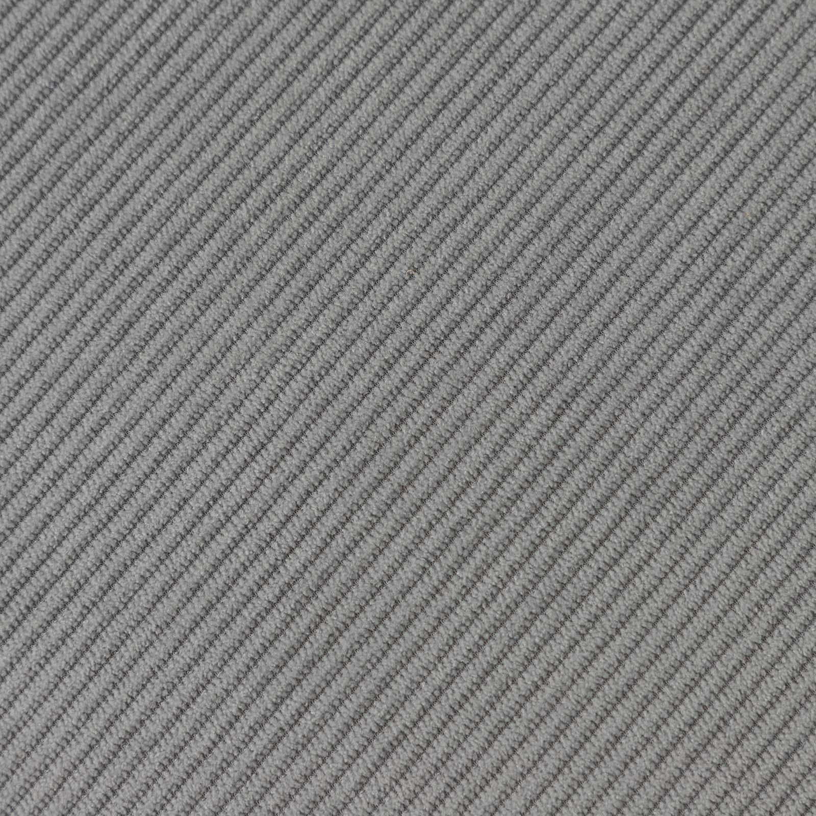 Set 4 sedie in velluto a coste grigio con schienale avvolgente e gambe oro - Fanny