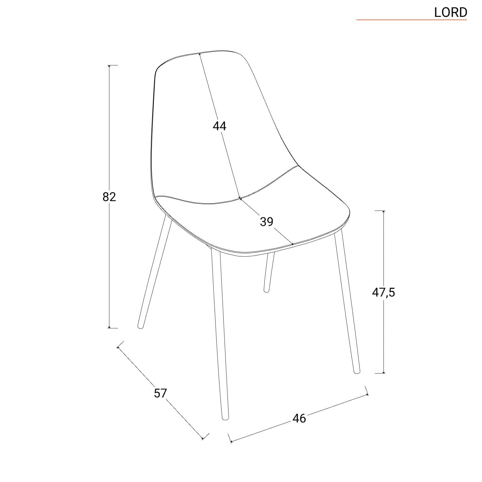 Set 4 sedie in velluto trapuntato cappuccino con gambe in metallo oro - Lord
