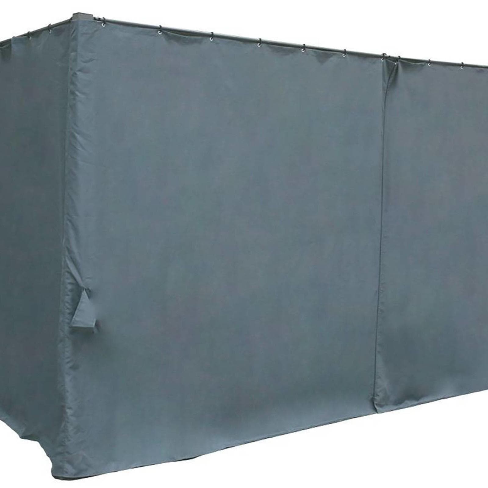 Set 4 tende con cerniera per gazebo Cefalù 4x3 m in poliestere grigio