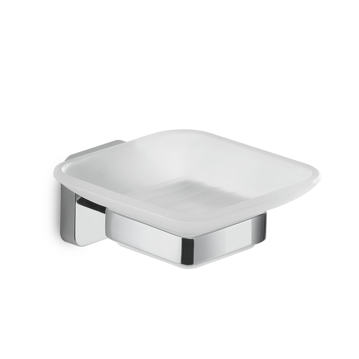 Set 6 accessori in acciaio inox e vetro satinato - Tonga di Gedy