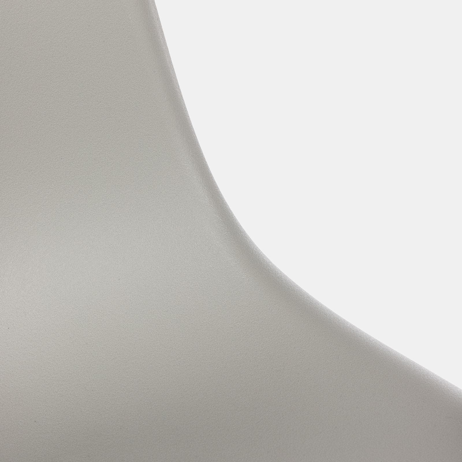 Set 6 sedie in polipropilene grigio con gambe effetto legno - Kaily