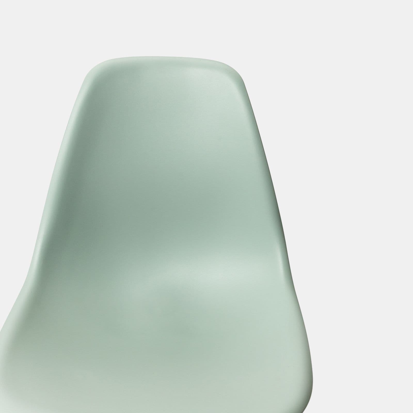 Set 6 sedie in polipropilene verde salvia con gambe effetto legno - Kaily