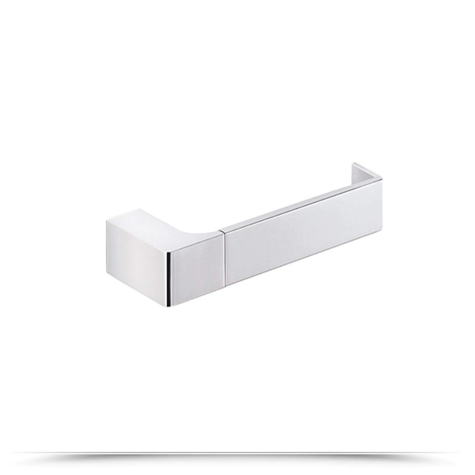 Set 5 accessori a muro in cromall e ottone cromo e vetro satinato - Pirenei di Gedy