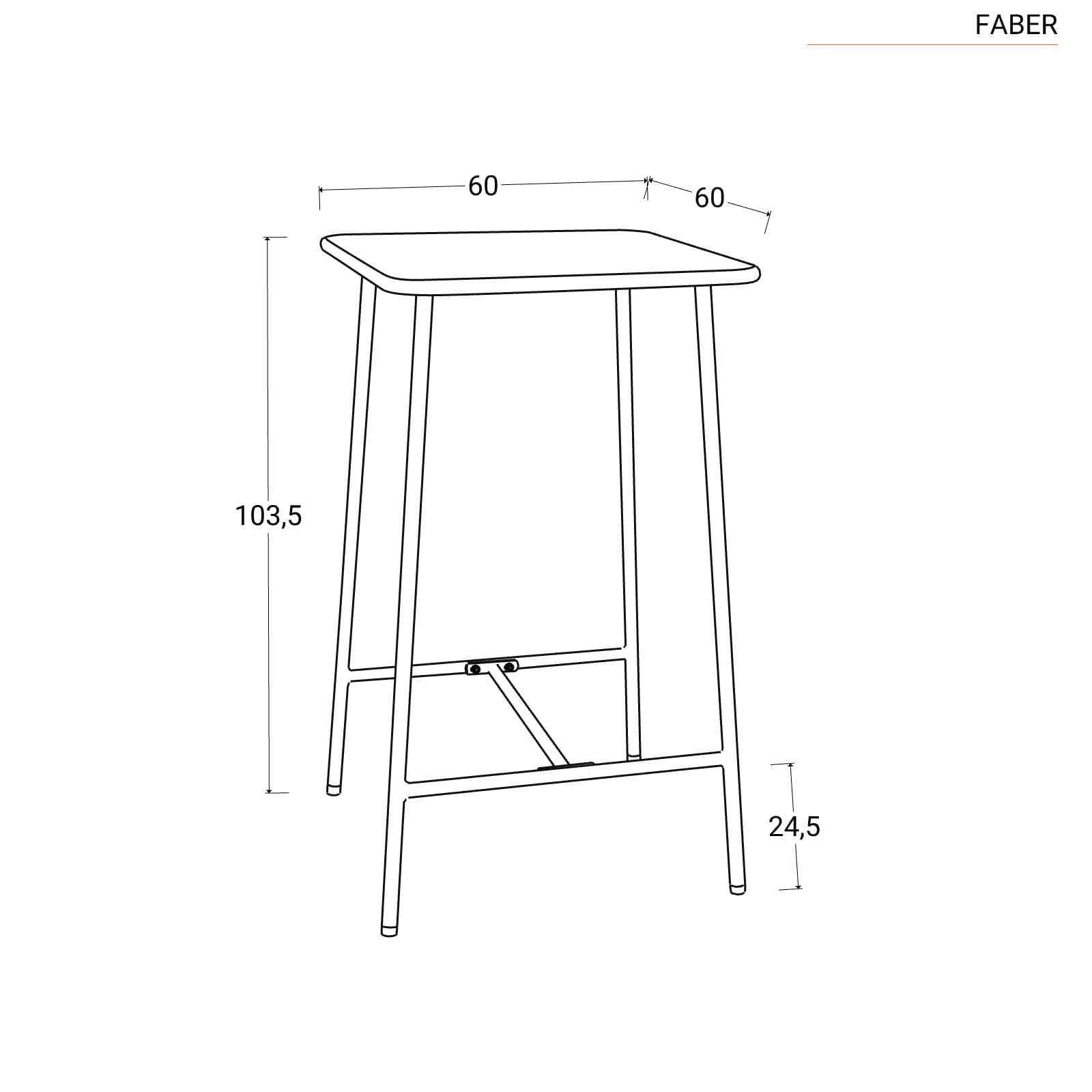 Set bistrot con tavolo alto e 2 sgabelli in acciaio verde oliva - Faber