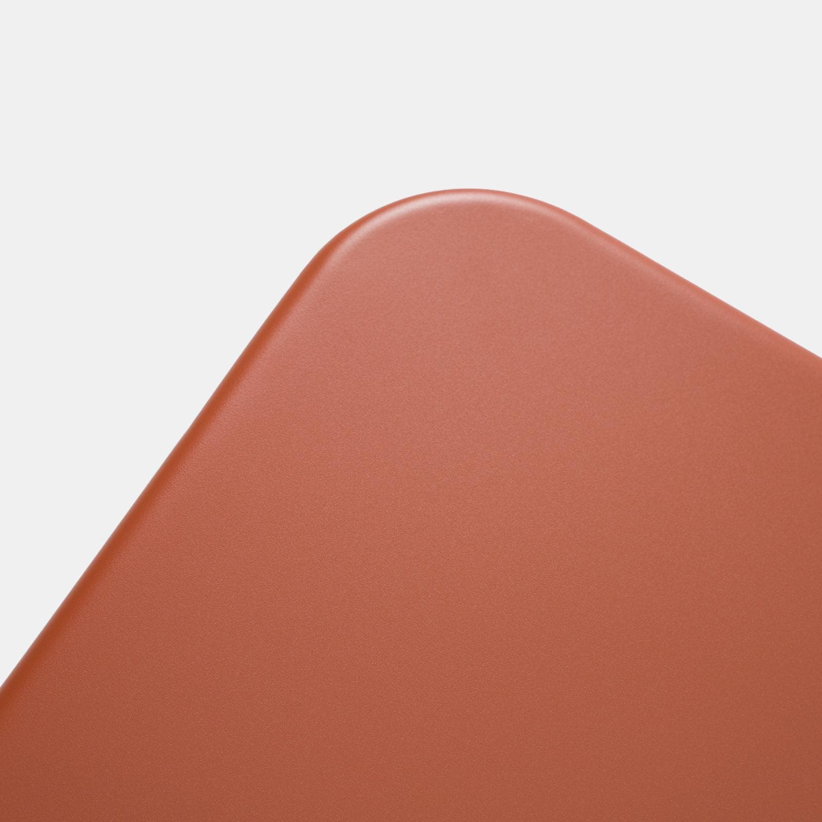 Set bistrot con tavolo pieghevole 60x60 cm e 2 sedie con braccioli in acciaio terracotta - Faber