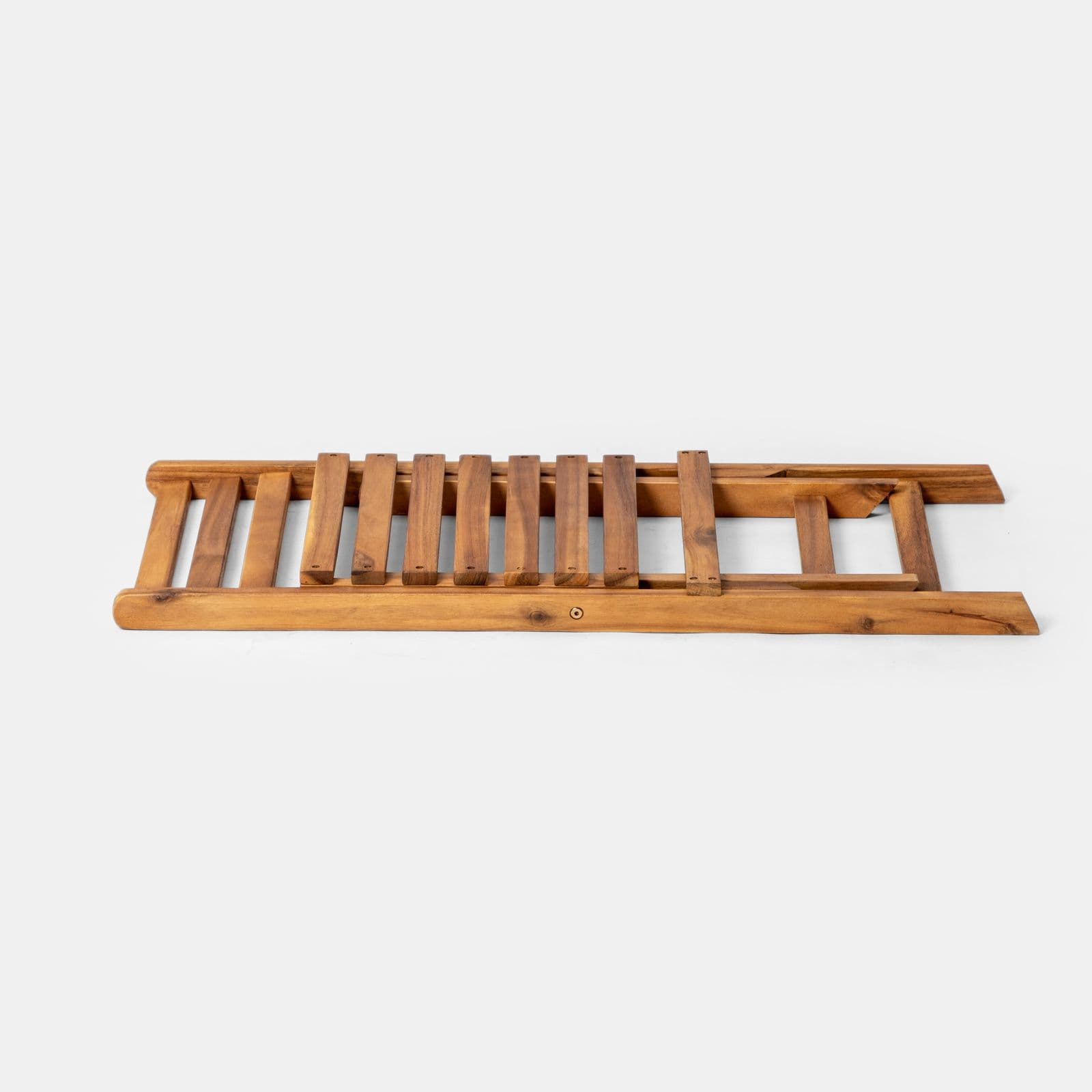 Set bistrot salvaspazio con tavolo pieghevole e 2 sedie pieghevoli in legno massello di acacia - Nauru