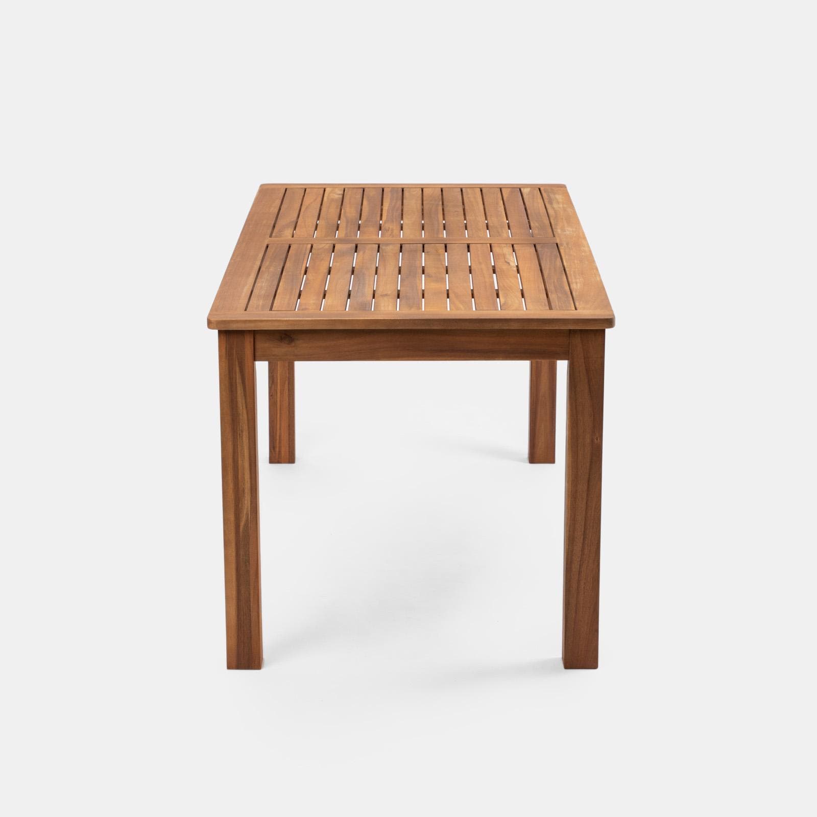 Set pranzo tavolo 160x80 cm e 2 panche in legno di acacia - Paja
