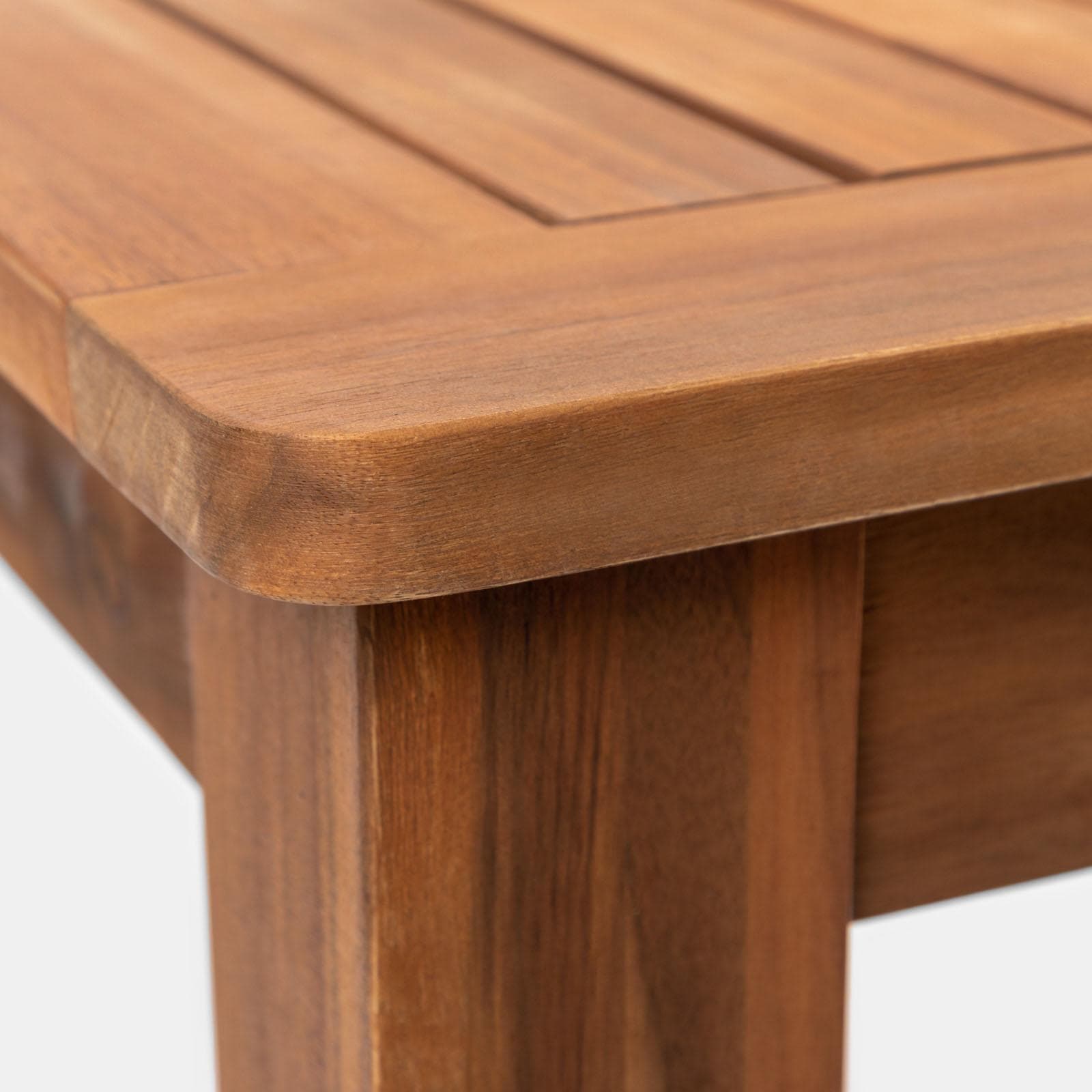 Set pranzo tavolo 160x80 cm e 2 panche in legno di acacia - Paja