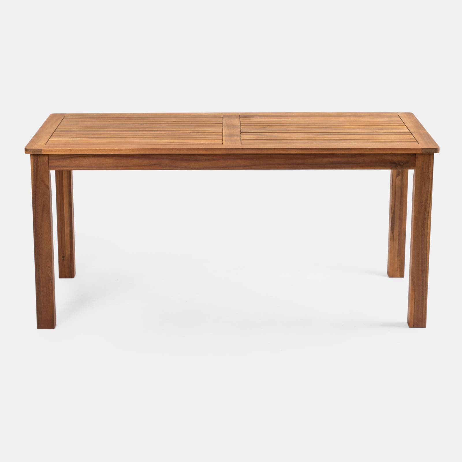 Set pranzo tavolo 160x80 cm e 2 panche in legno di acacia - Paja