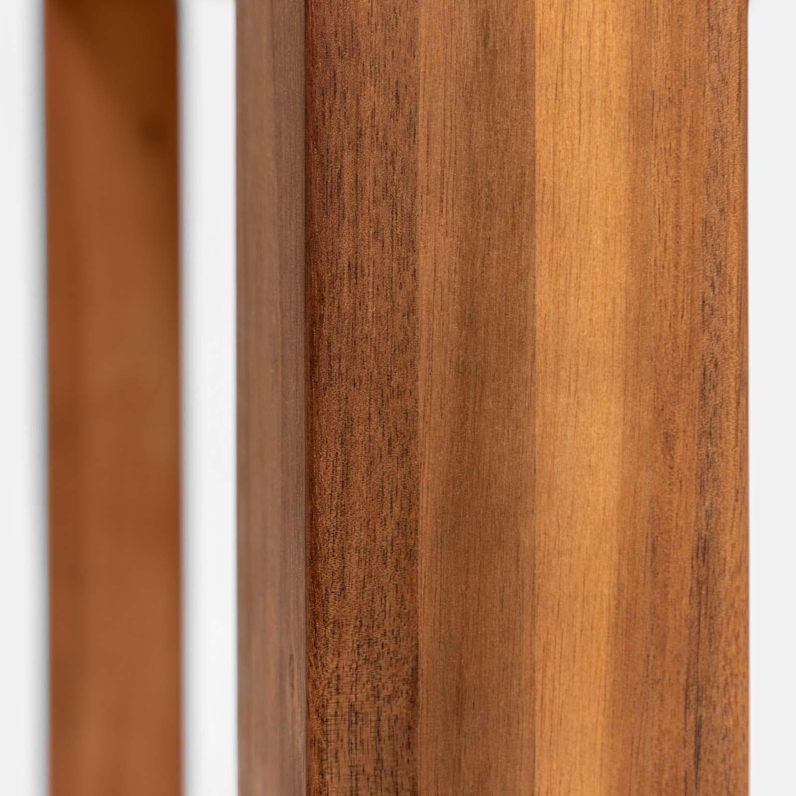 Set pranzo tavolo 160x80 cm e 2 panche in legno di acacia - Paja