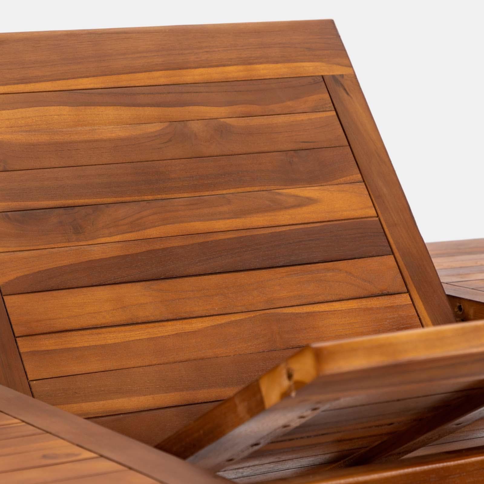 Set pranzo tavolo ovale allungabile 180/240x120 cm e 6 sedie in legno teak - Louis