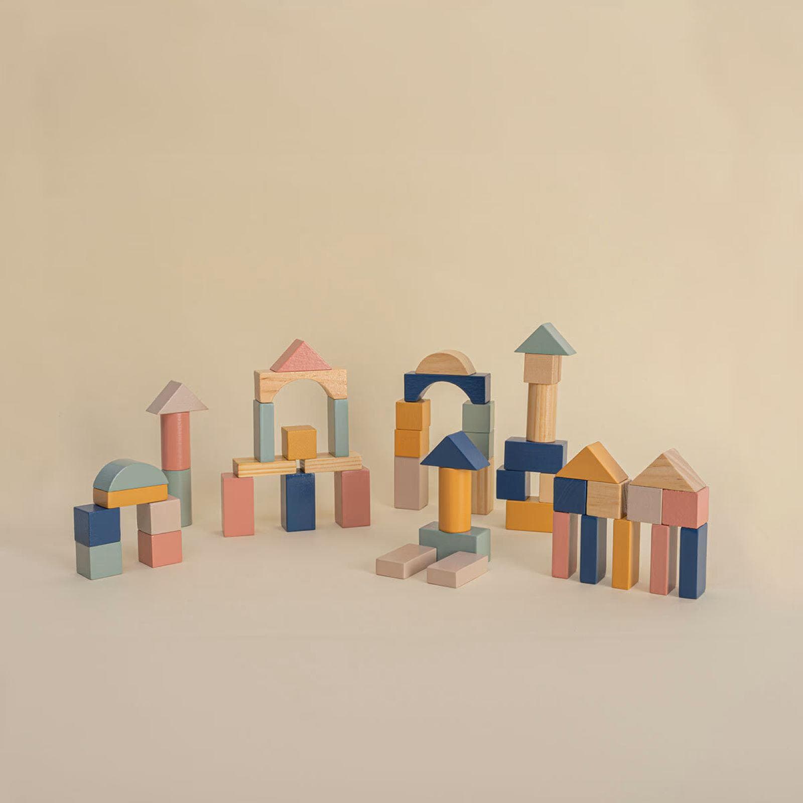 Set di blocchi multicolore in legno di pino - Kids