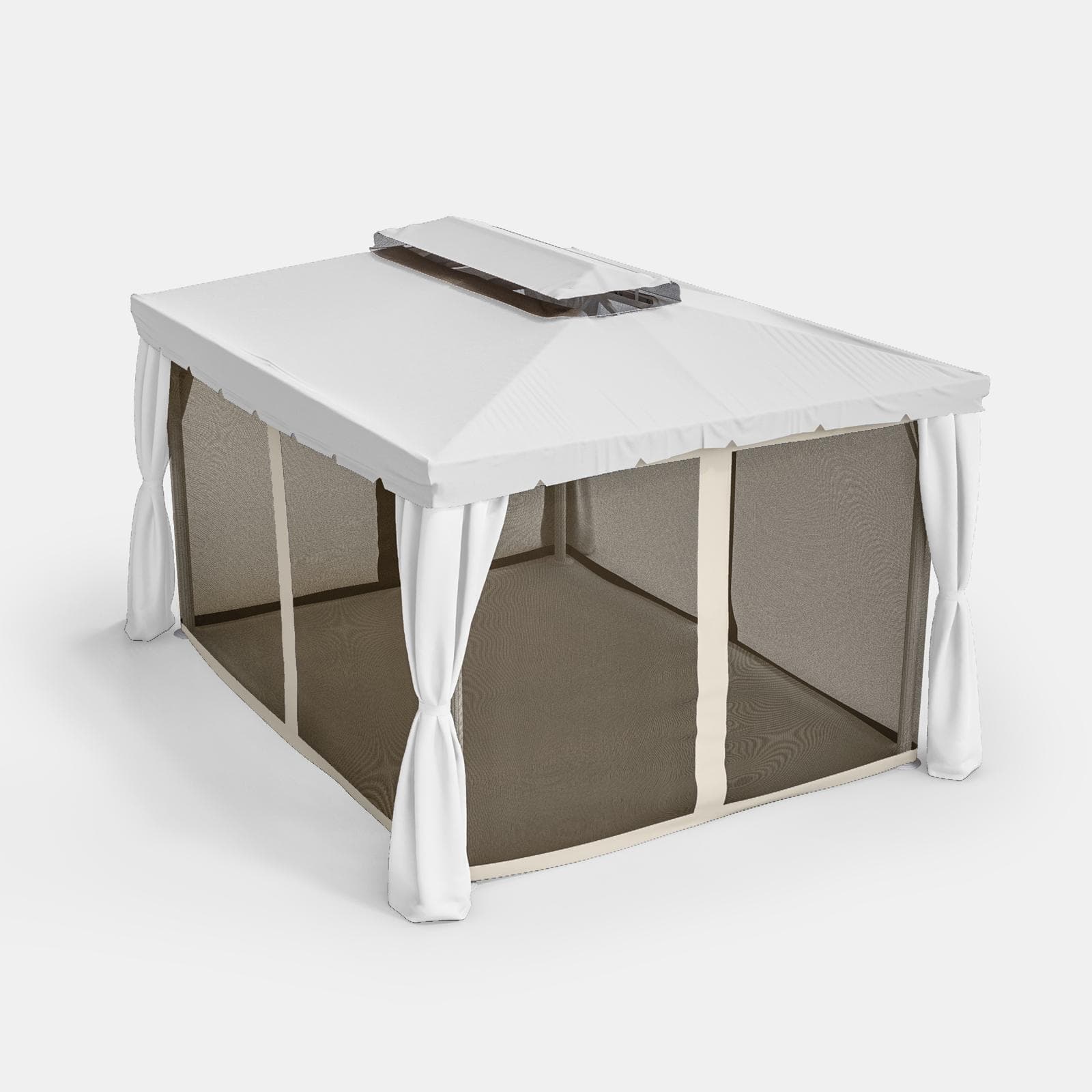 Set di zanzariere per gazebo 3x4 m ecrù - Bolt