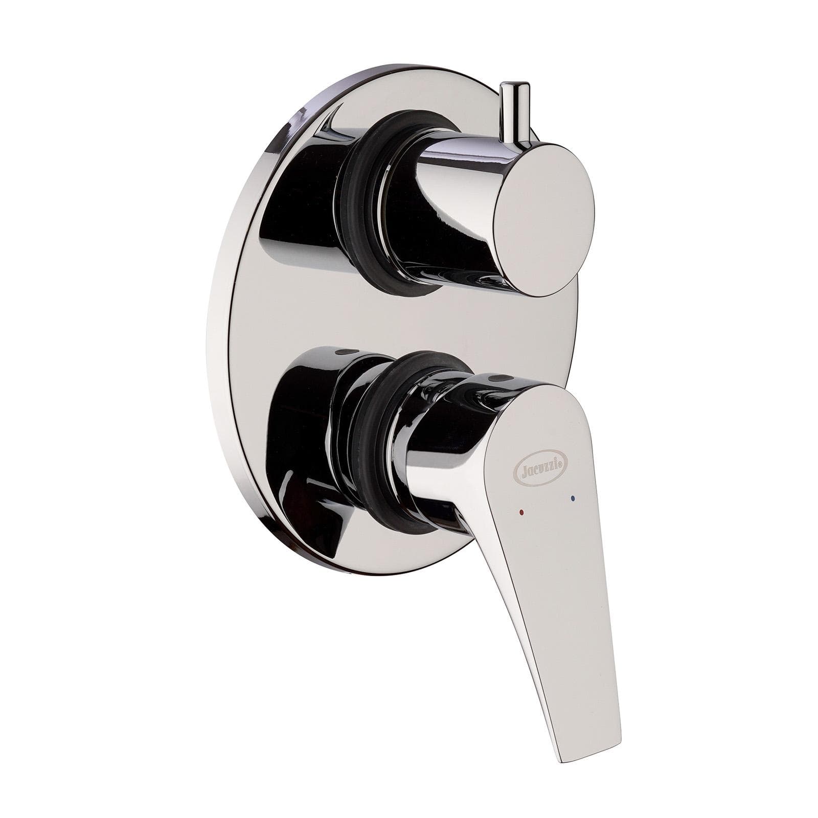 Set doccia con braccio soffione doccetta e miscelatore con deviatore cromo - Jacuzzi - Rubinetteria Eazy