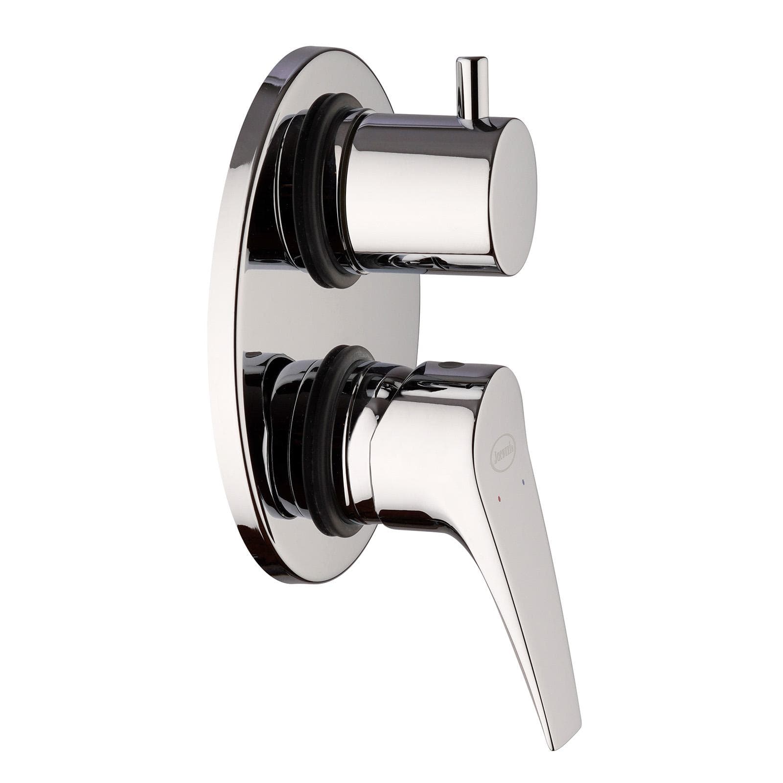 Set doccia con braccio soffione doccetta e miscelatore con deviatore cromo - Jacuzzi - Rubinetteria Eazy