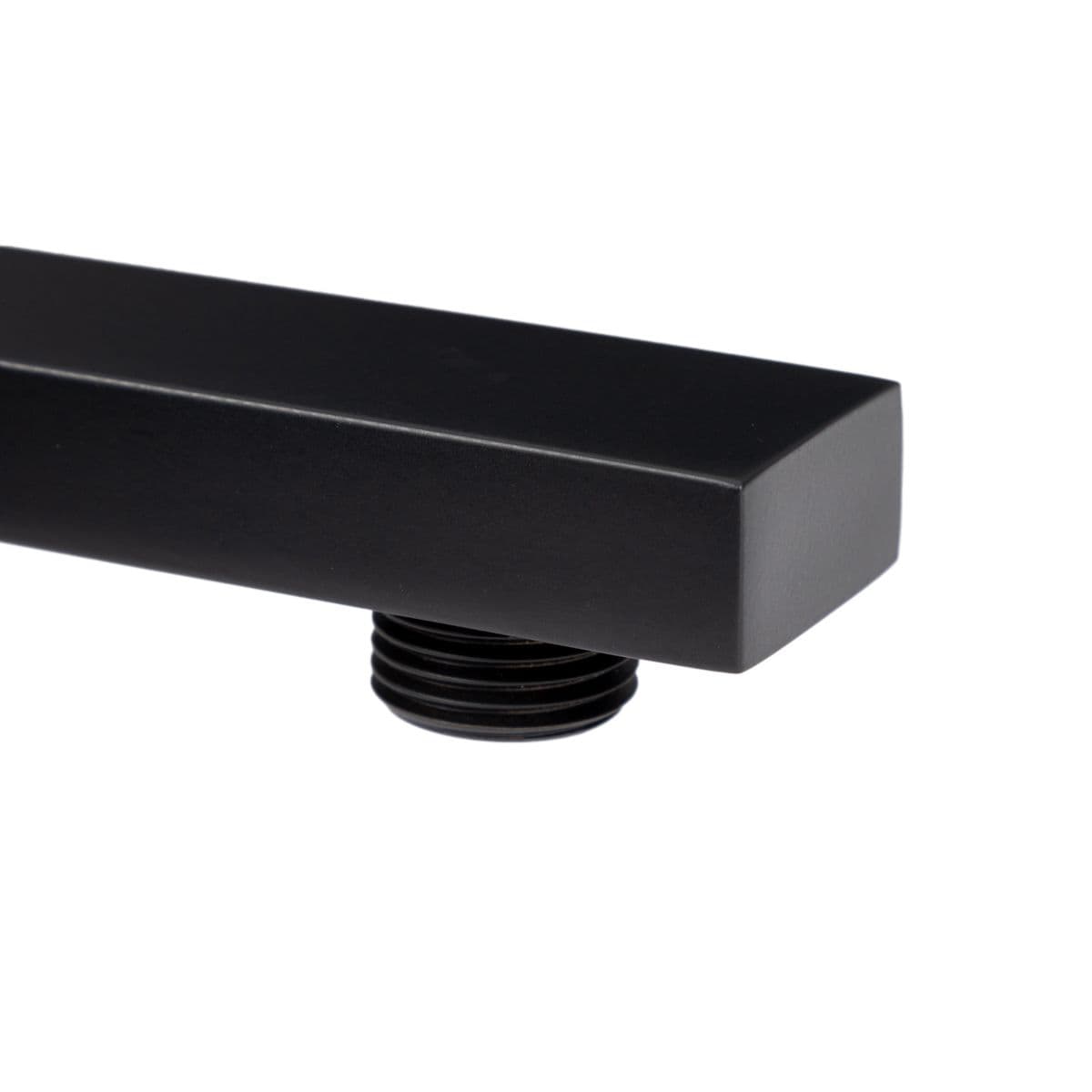 Set doccia con soffione 40x40 cm, braccio slim 40 cm e kit doccino nero opaco