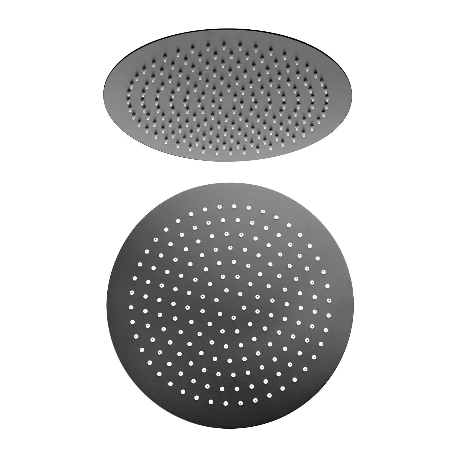 Set doccia incasso con braccio 40 cm e soffione 30 cm nero opaco Gun di Jacuzzi - Rubinetteria