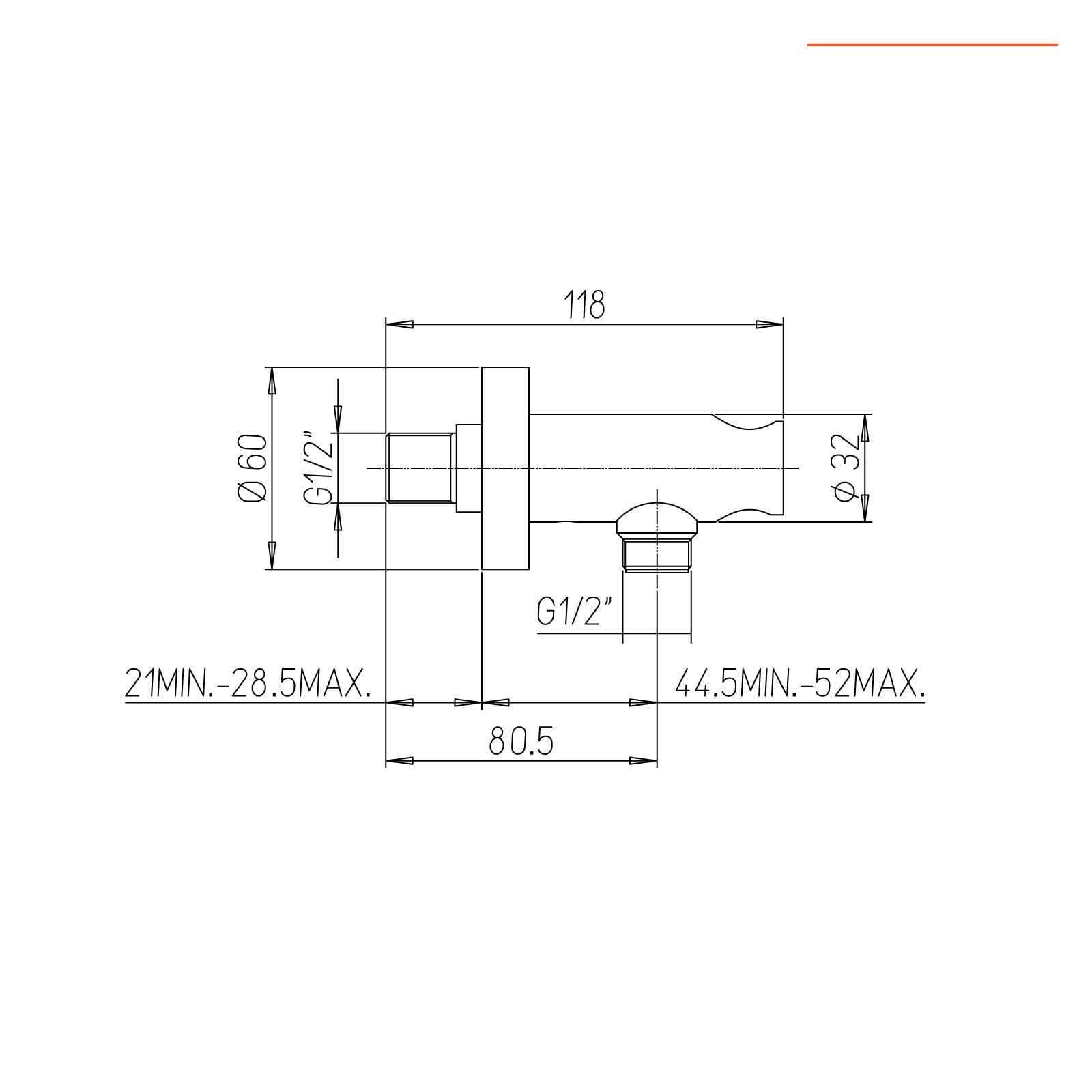 Set doccetta con supporto a a muro e flessibile nero opaco - Jacuzzi - Rubinetteria