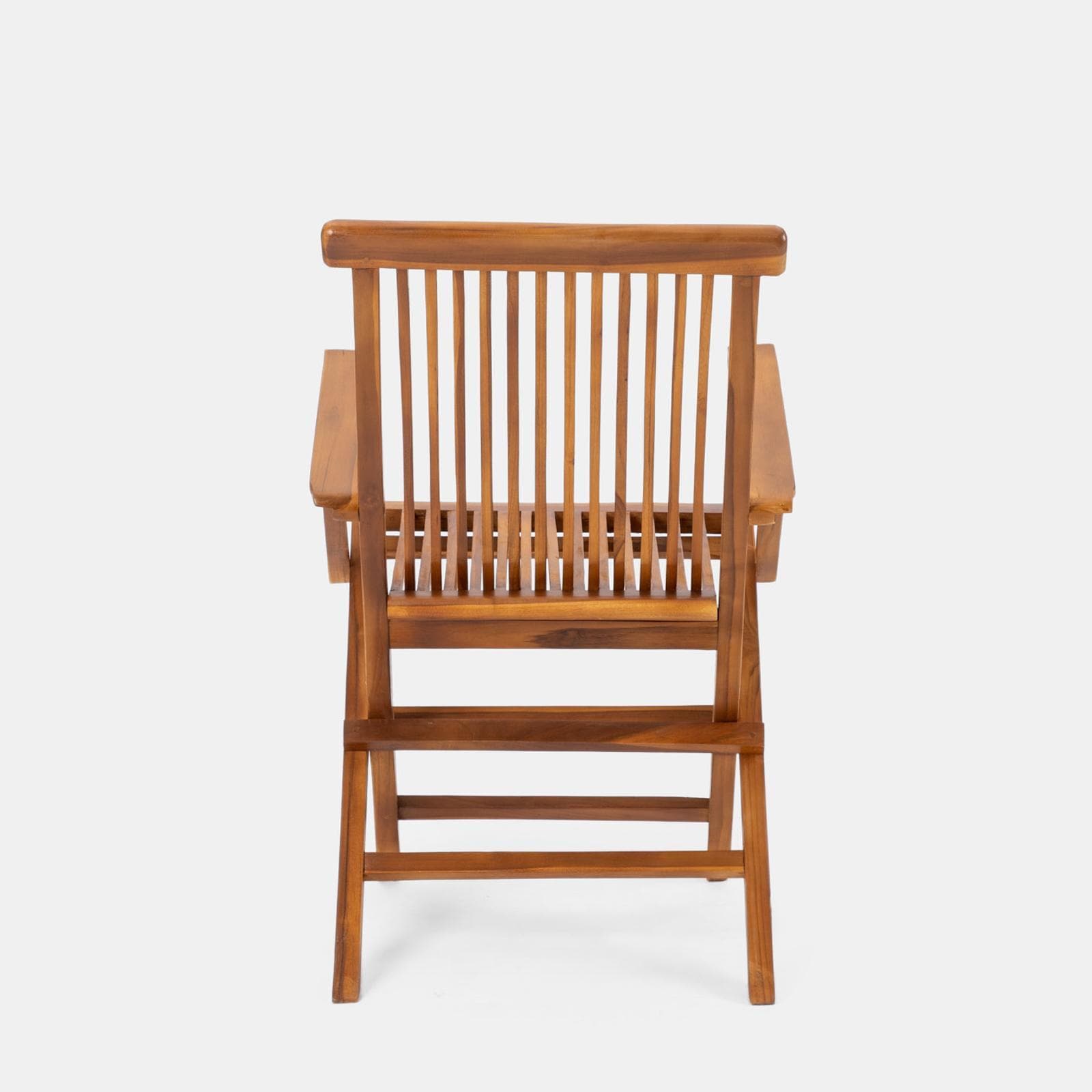 Set pranzo tavolo 80x80 cm e 4 sedie con braccioli in legno teak - Louis