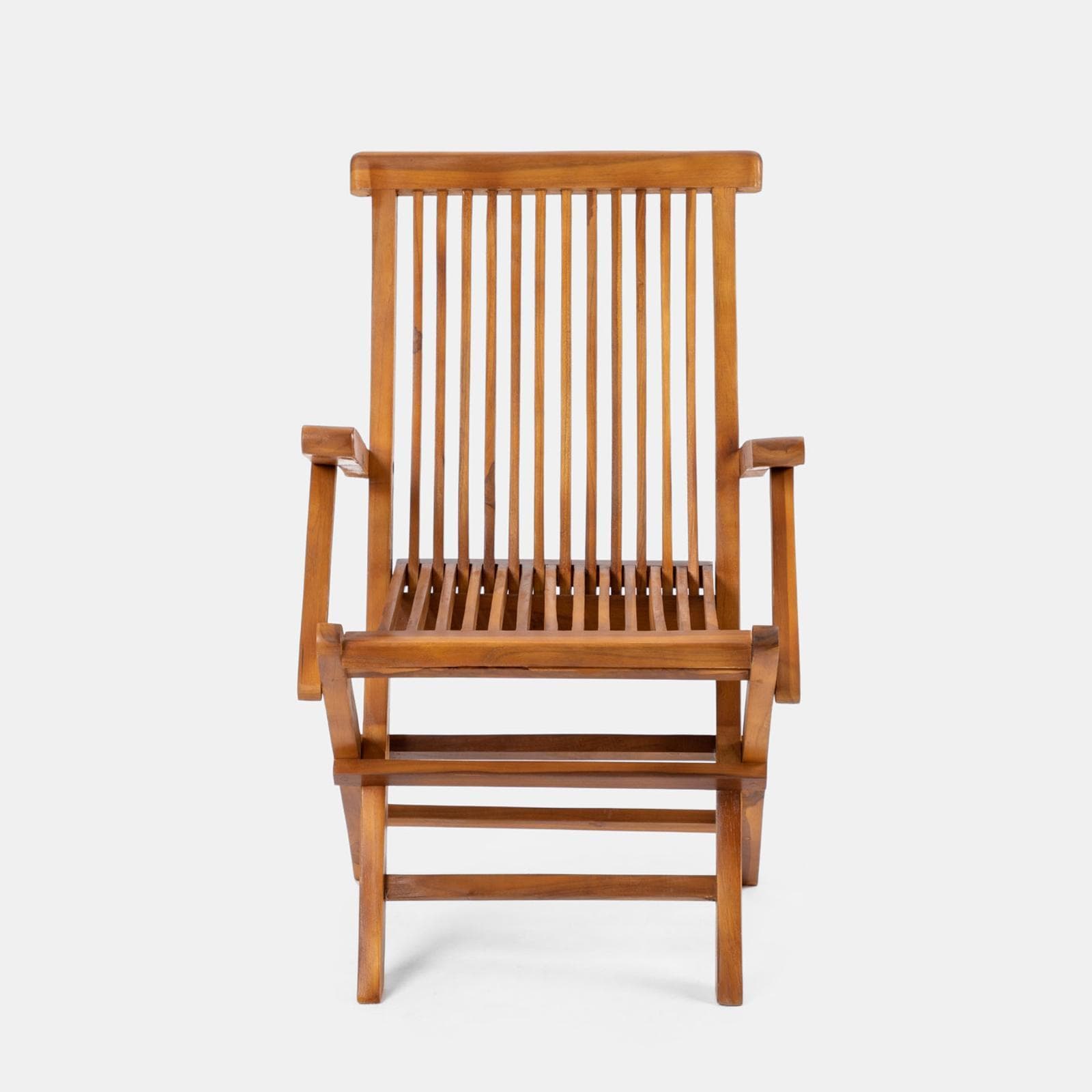 Set pranzo tavolo 80x80 cm e 4 sedie con braccioli in legno teak - Louis