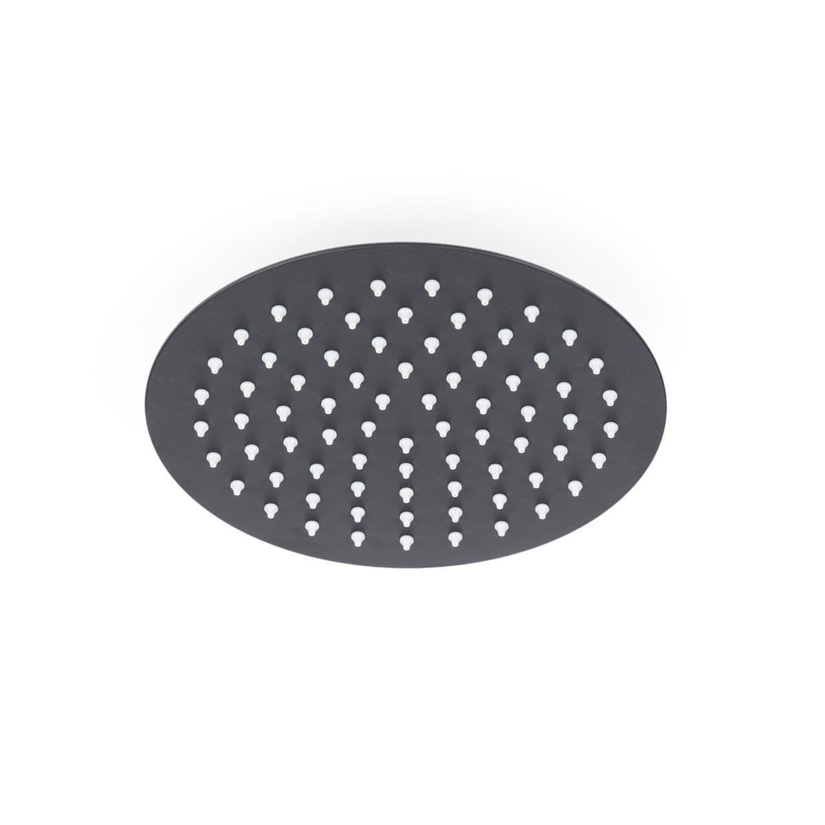 Set incasso doccia con braccio 28 cm e soffione 20 cm nero – Fluid