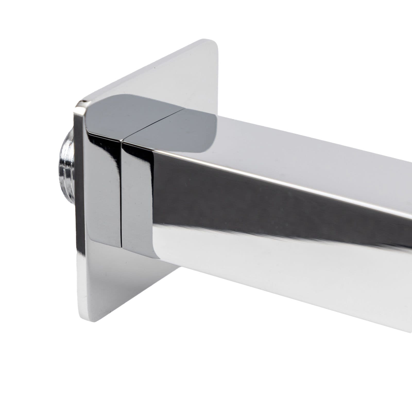Set incasso doccia con braccio a soffitto 20 cm e soffione 40x30 cm cromo - Tiamat