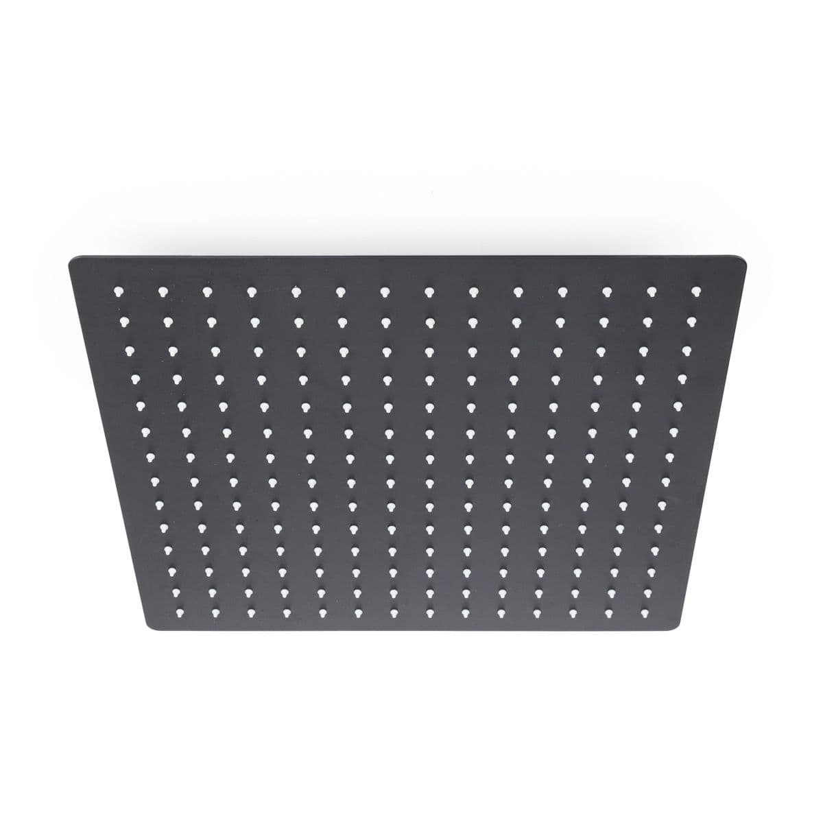 Set incasso doccia con braccio a soffitto 20 cm e soffione 40x40 cm nero – Wing