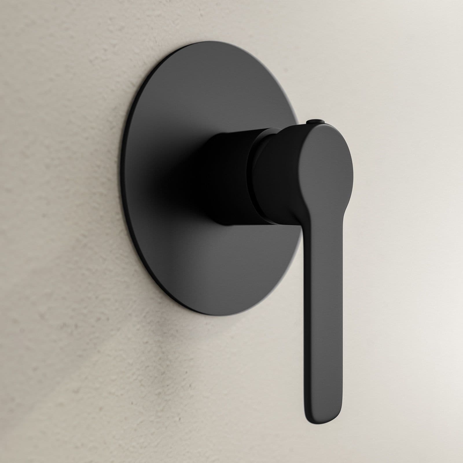 Set incasso doccia con braccio a soffitto 22 cm e soffione 25 cm nero – Tila