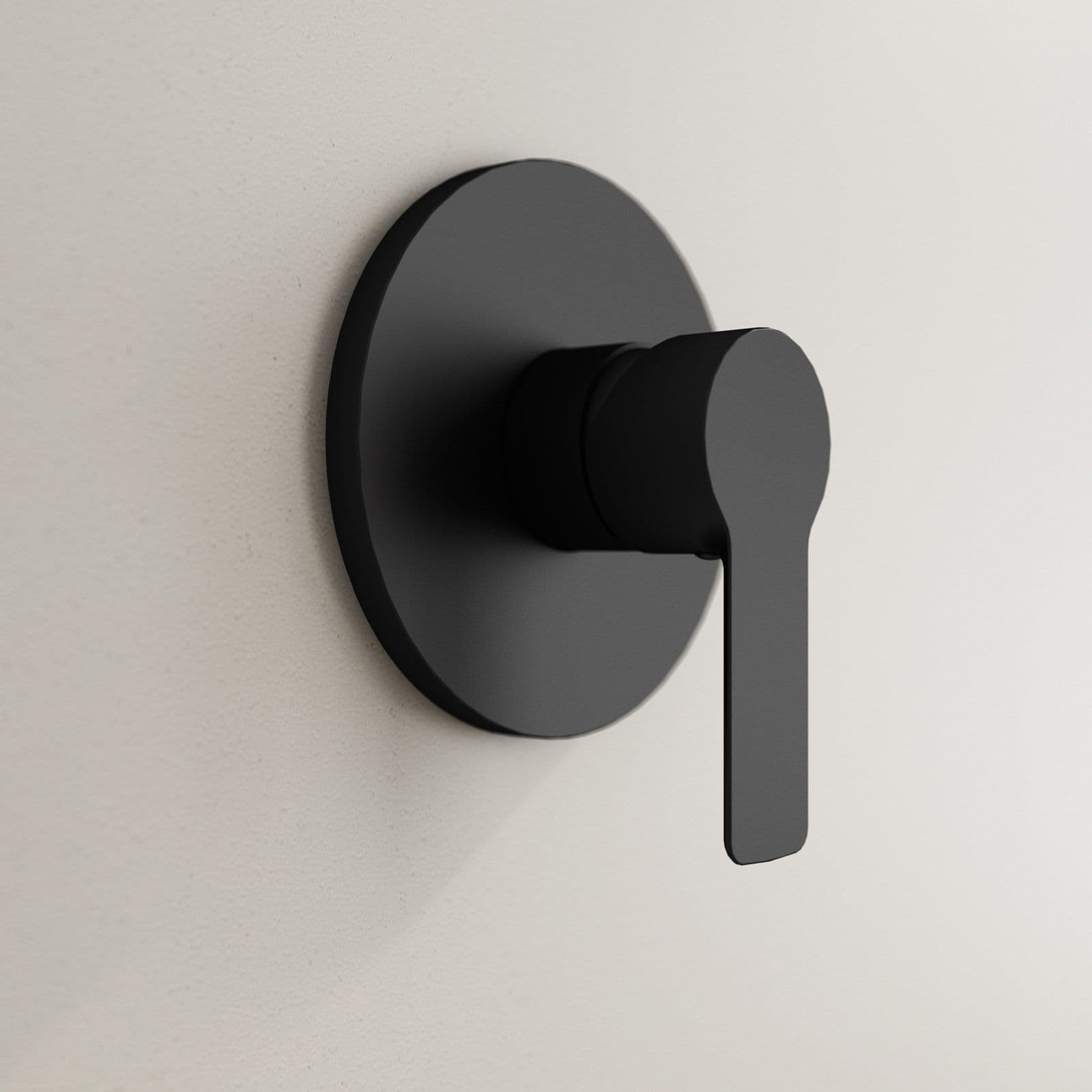 Set incasso doccia con braccio a soffitto 22 cm e soffione 25 cm nero – Key