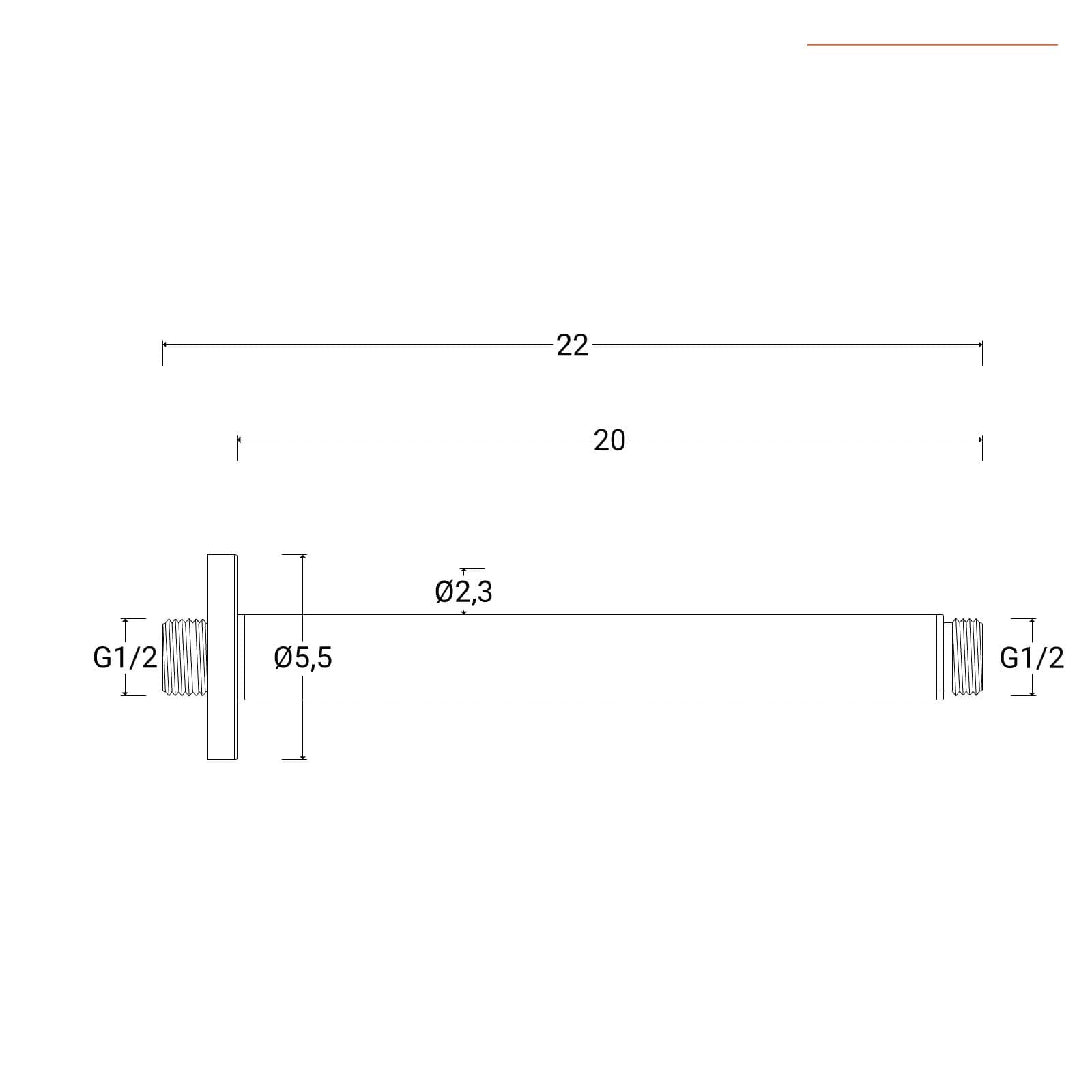 Set incasso doccia con braccio a soffitto 22 cm e soffione 40 cm cromo – Tila