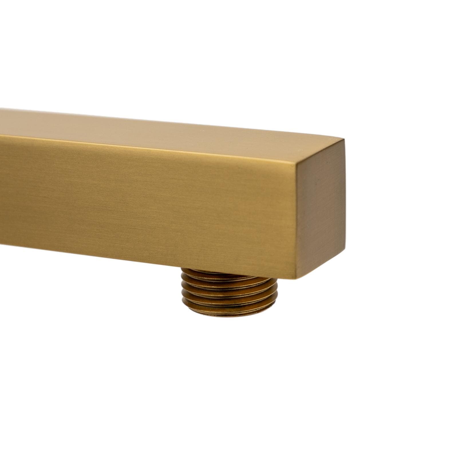 Set incasso doccia con braccio doccia 40 cm e soffione 30x30 cm oro spazzolato – Kyria
