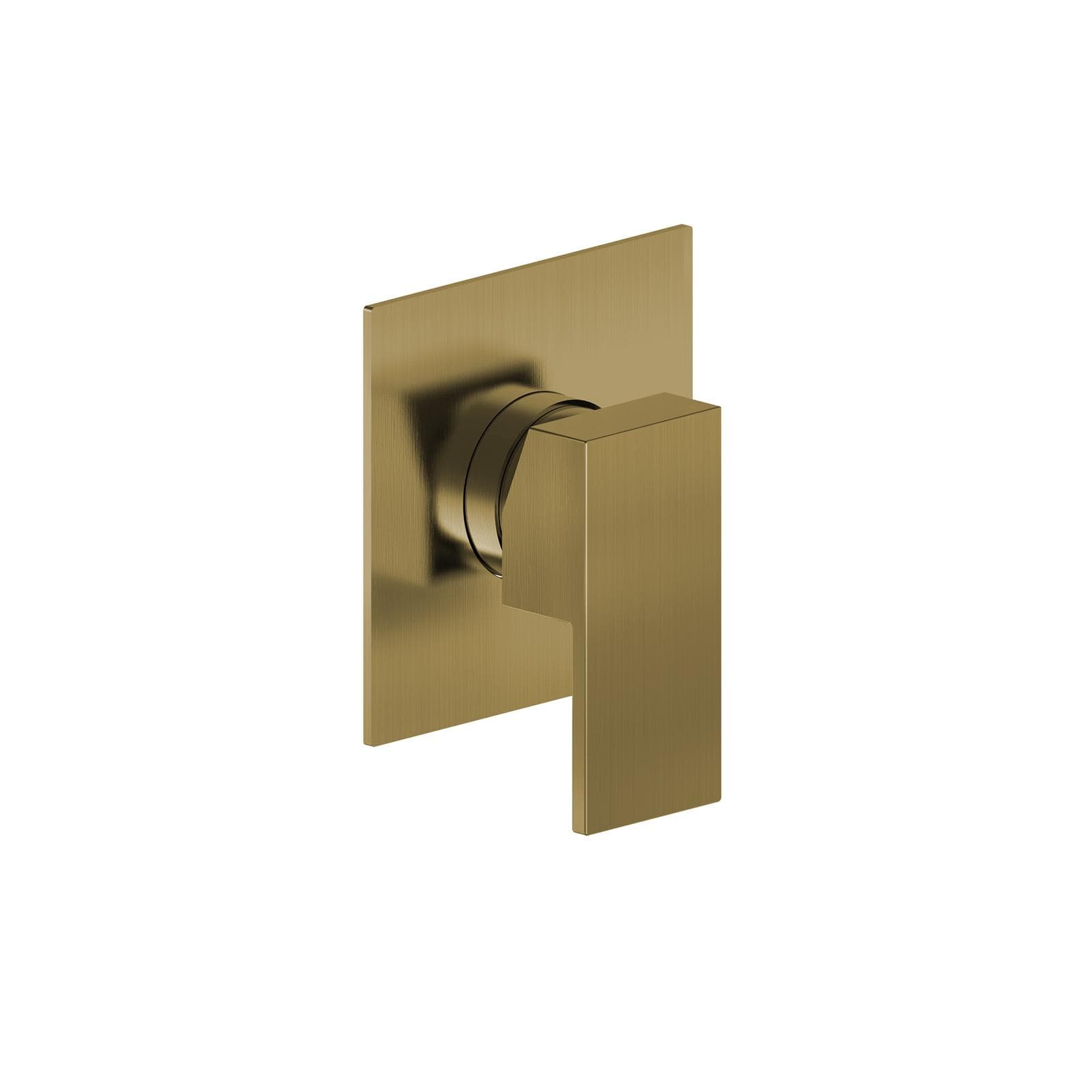 Set incasso doccia con braccio doccia 40 cm e soffione 30x30 cm oro spazzolato – Kyria