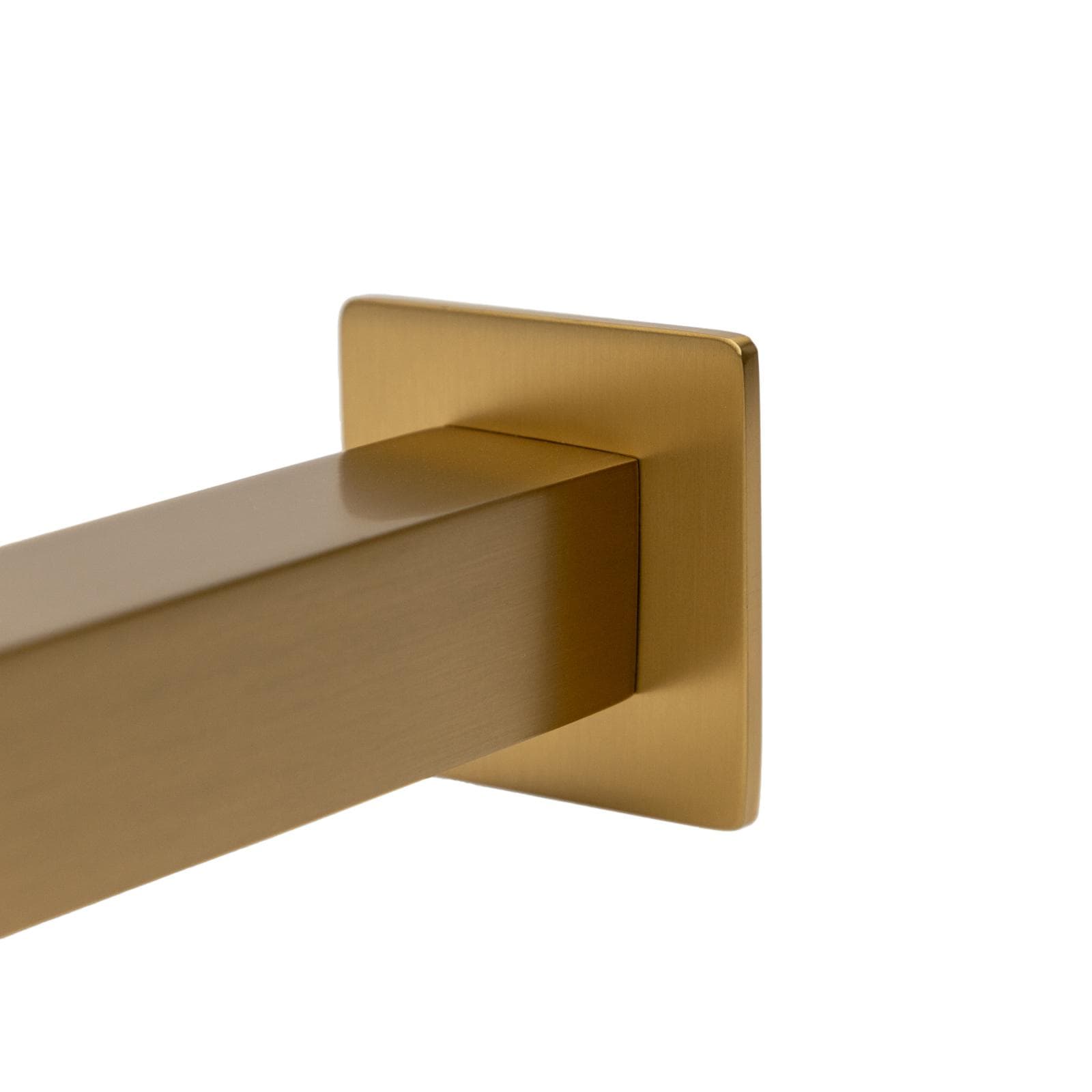 Set incasso doccia con braccio doccia 40 cm e soffione 30x30 cm oro spazzolato – Kyria