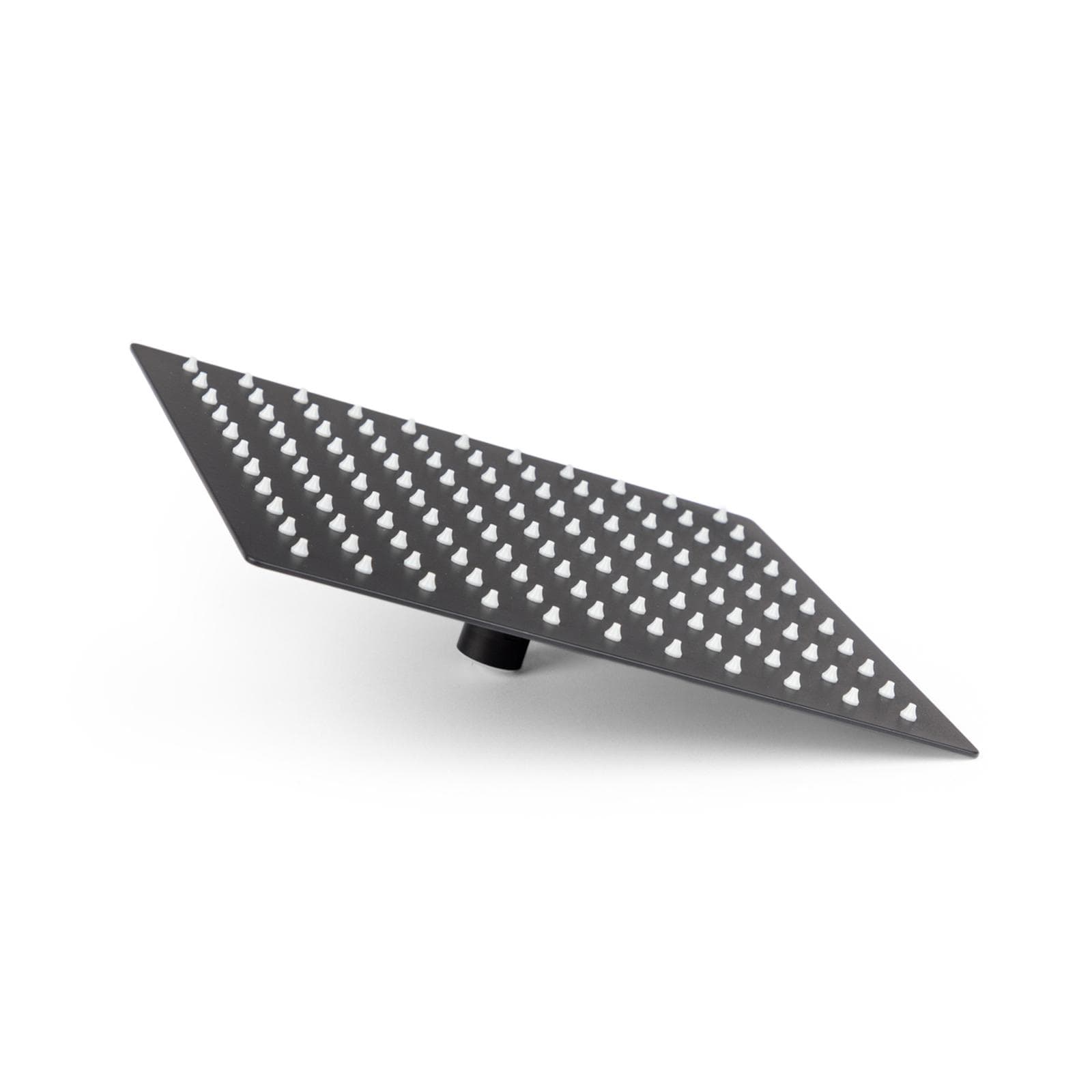 Set incasso doccia con deviatore con braccio a soffitto 20 cm e soffione 25x25 cm nero – Wing