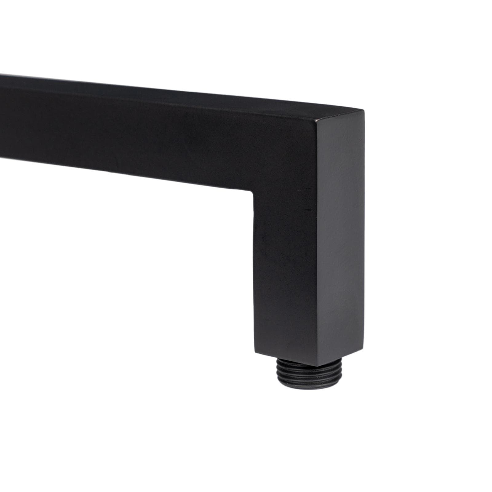 Set incasso doccia con deviatore con braccio doccia 35 cm e soffione 20x20 cm nero – Iota