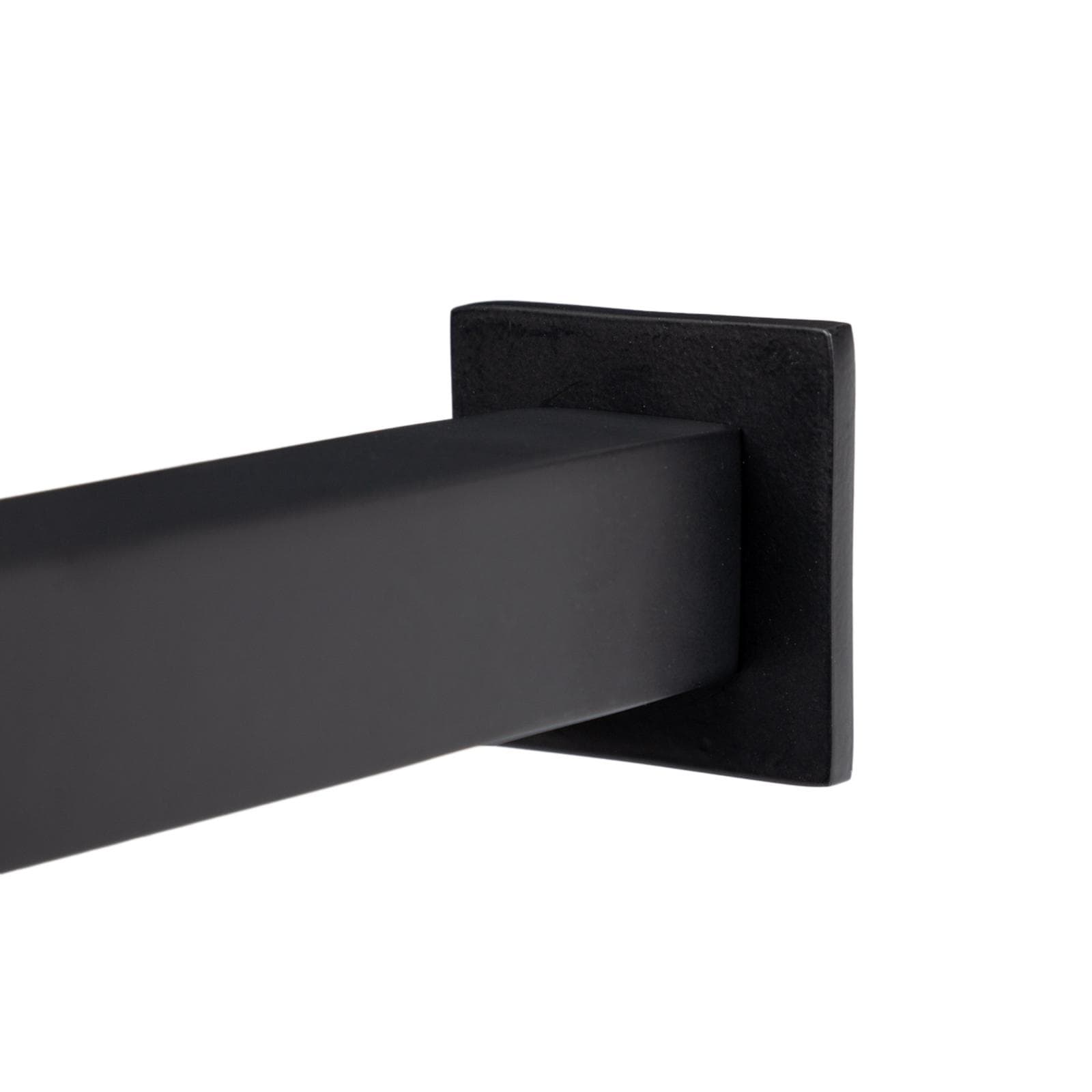 Set incasso doccia con deviatore con braccio doccia 35 cm e soffione 20x20 cm nero – Iota