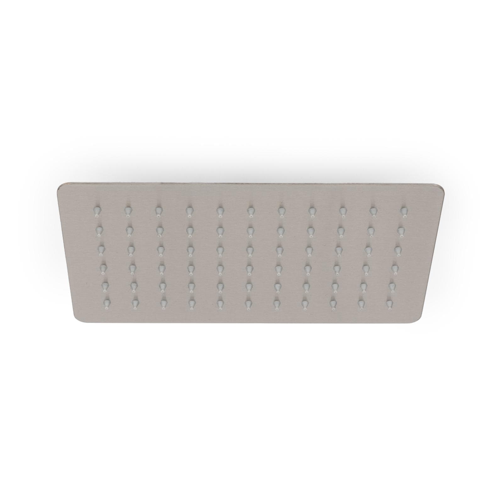 Set incasso doccia con deviatore con braccio doccia 35 cm e soffione 25x15 cm spazzolato – Fusion