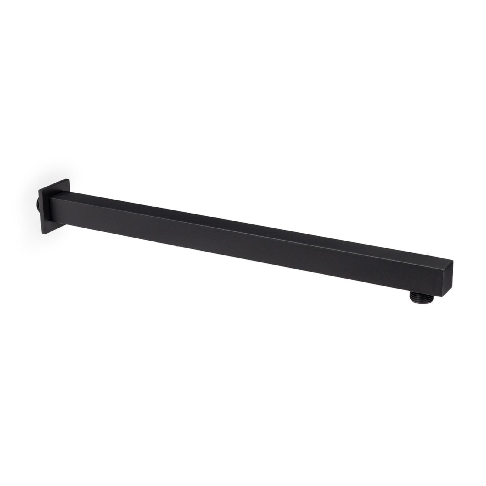 Set incasso doccia con deviatore con braccio doccia 40 cm e soffione 30x20 cm nero – Fusion