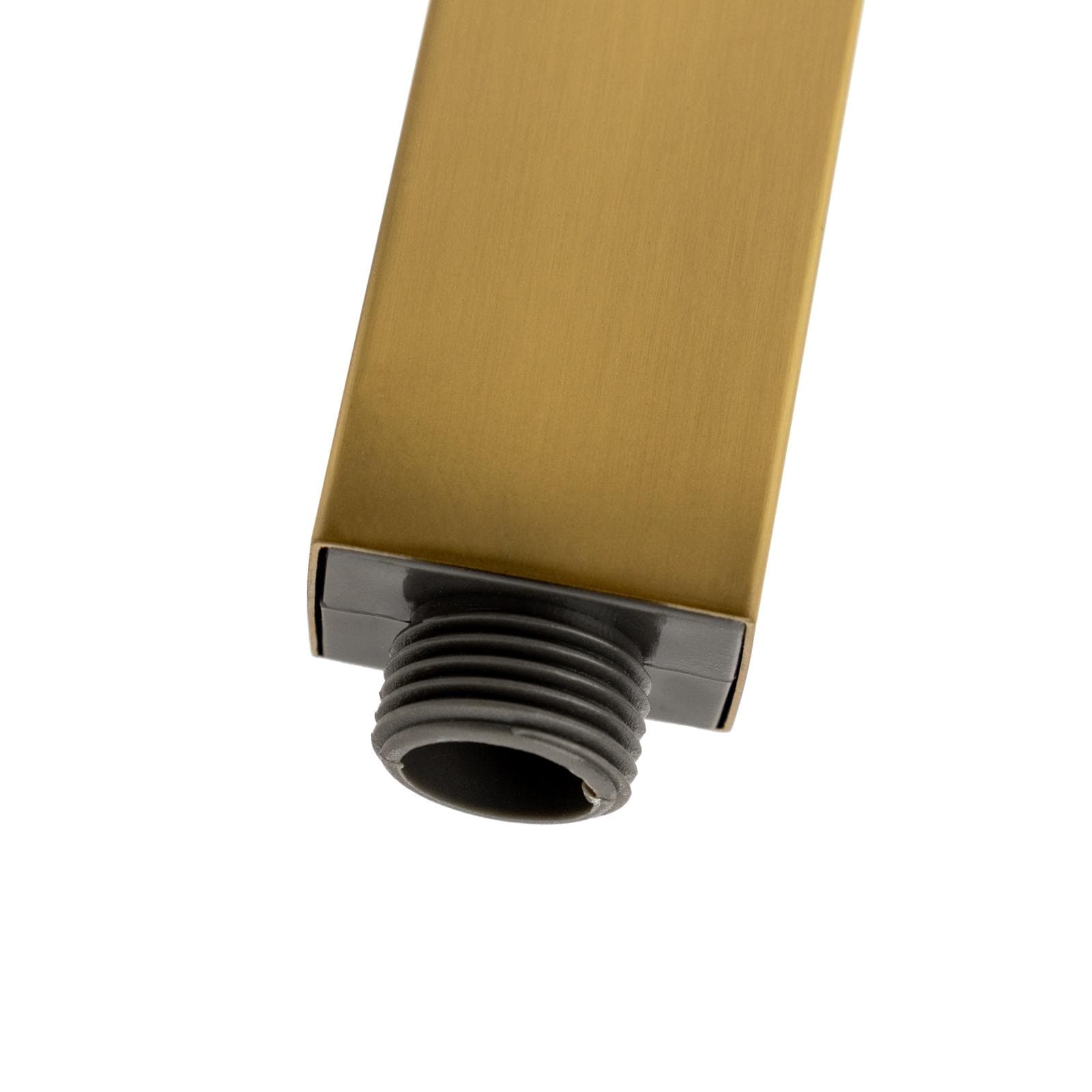 Set incasso doccia con deviatore con braccio doccia 40 cm e soffione 30x30 cm oro spazzolato – Fusion