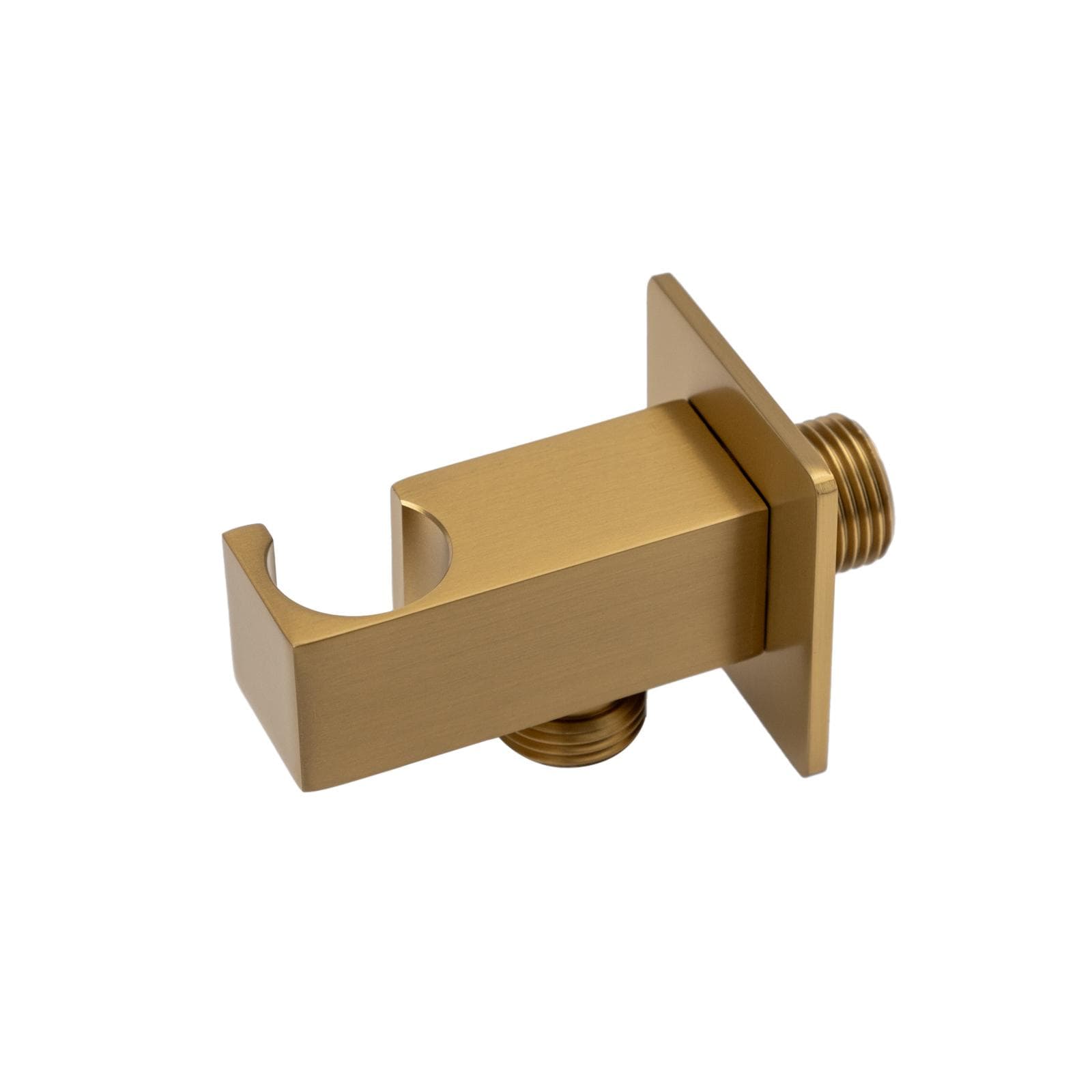 Set incasso doccia con deviatore con braccio doccia 40 cm e soffione 30x30 cm oro spazzolato – Fusion