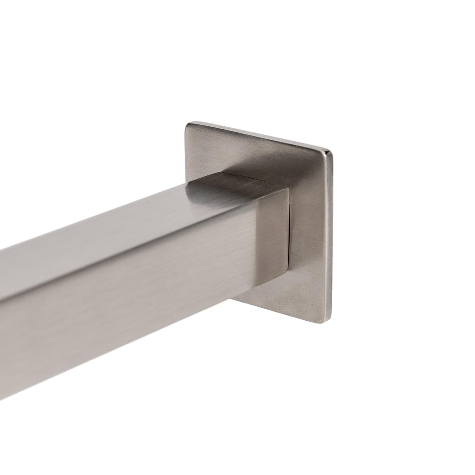 Set incasso doccia con deviatore con braccio doccia 40 cm e soffione 40x40 cm spazzolato – Kyria