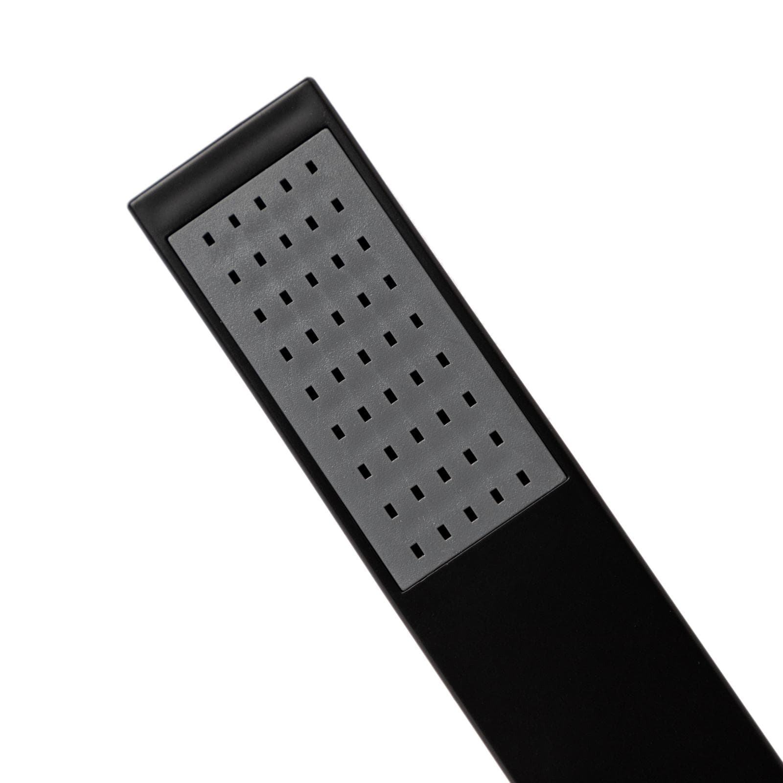 Set incasso doccia con deviatore e doccino con braccio doccia 35 cm e soffione 20x20 cm nero – Tiamat