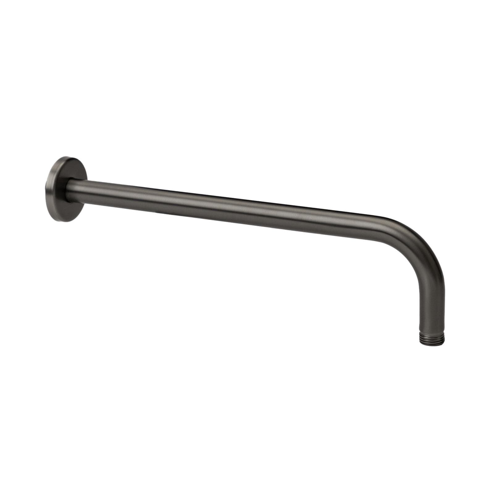 Set incasso doccia con deviatore e doccino con braccio doccia 35 cm e soffione 30 cm nero spazzolato – Fluid