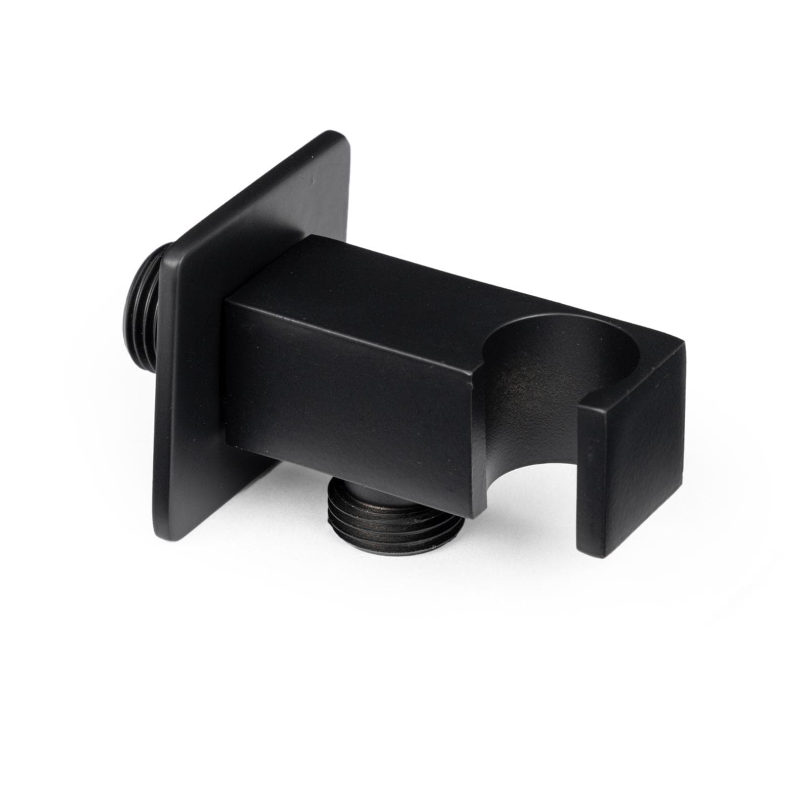 Set incasso doccia con deviatore e doccino con braccio doccia 40 cm e soffione 30x30 cm nero – Tiamat