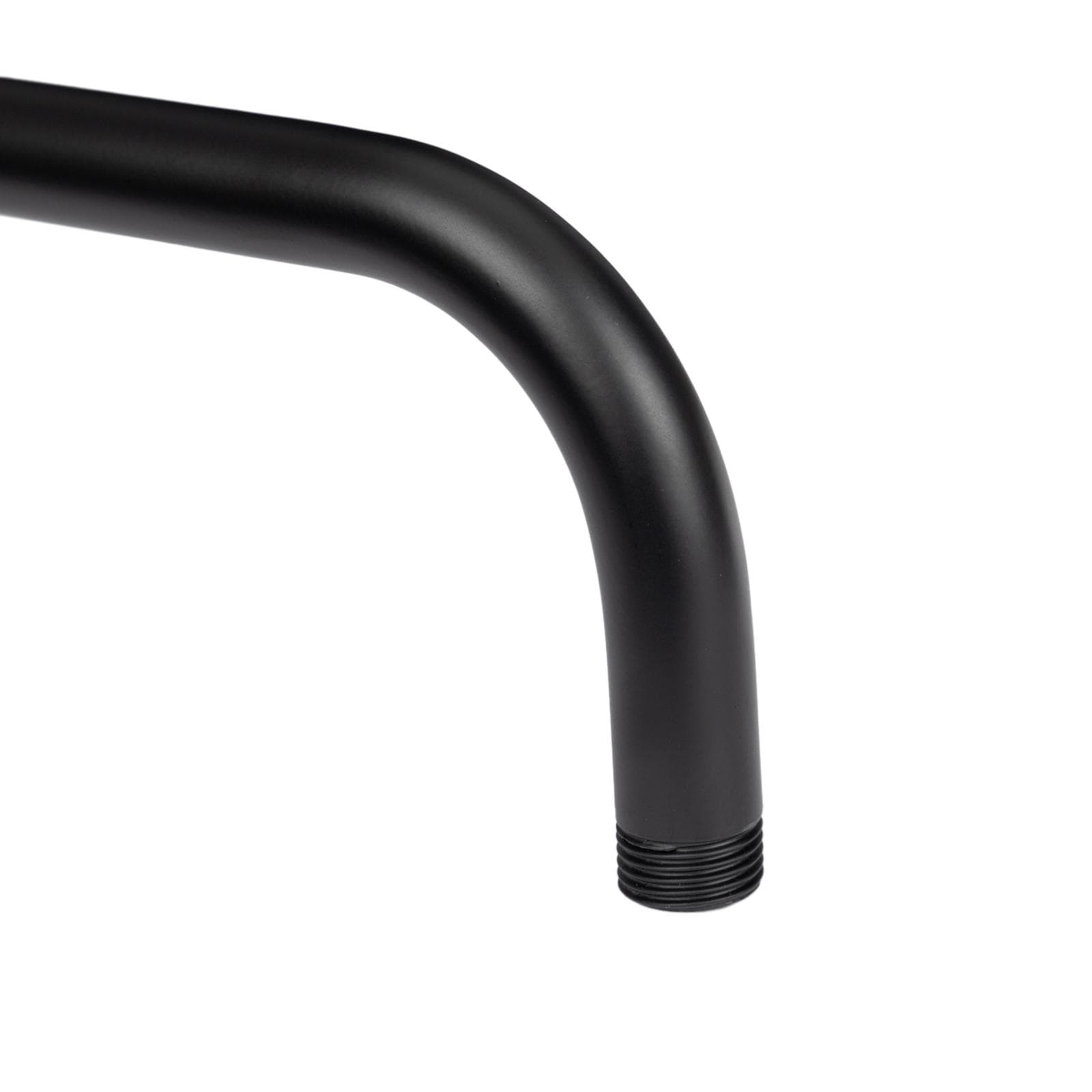 Set incasso doccia con deviatore e doccino con braccio doccia 40 cm e soffione 40 cm nero – Fluid