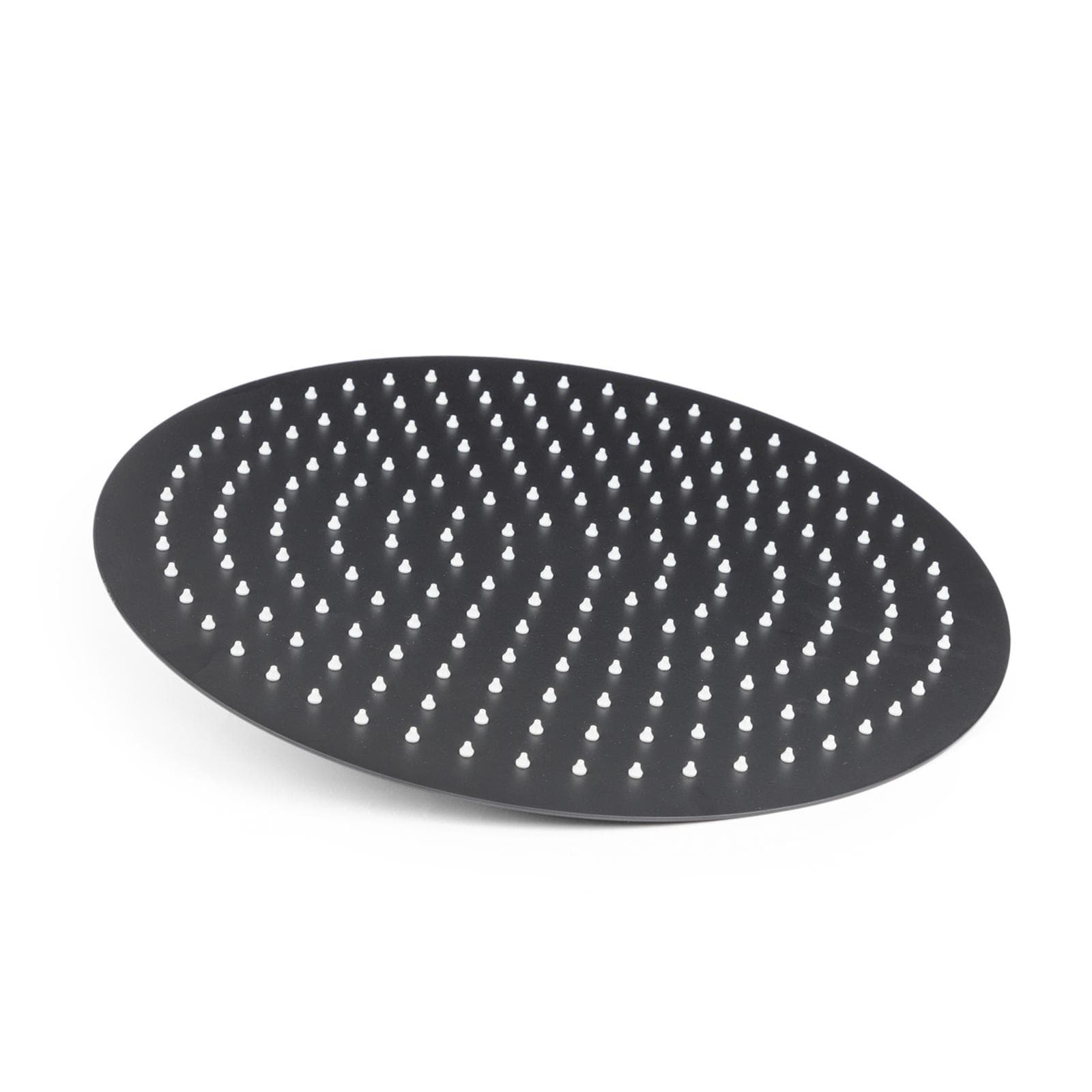 Set incasso doccia con deviatore e doccino con braccio doccia 40 cm e soffione 40 cm nero – Fluid