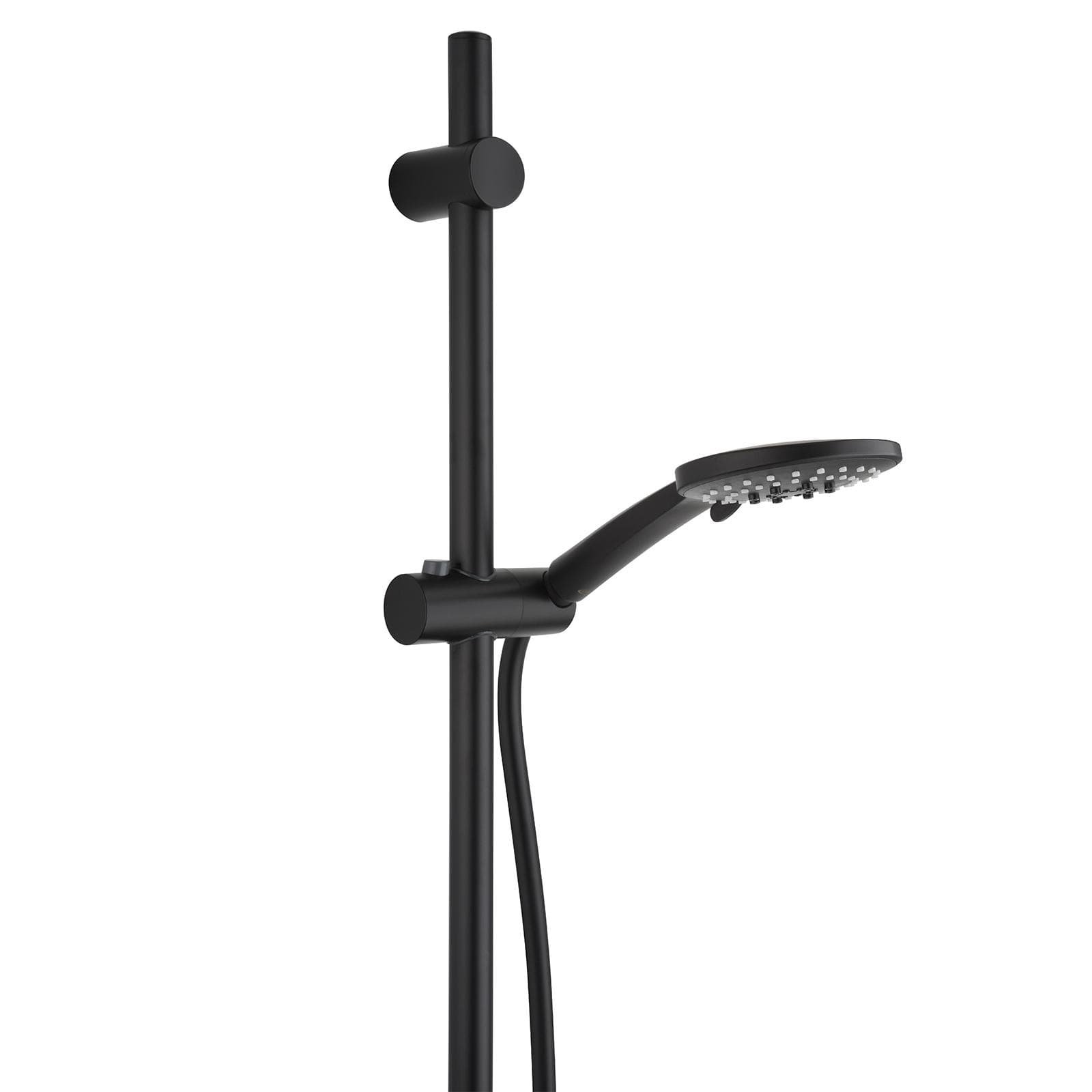 Set incasso doccia con saliscendi e doccino multigetto nero opaco - X9 di Jacuzzi Rubinetteria