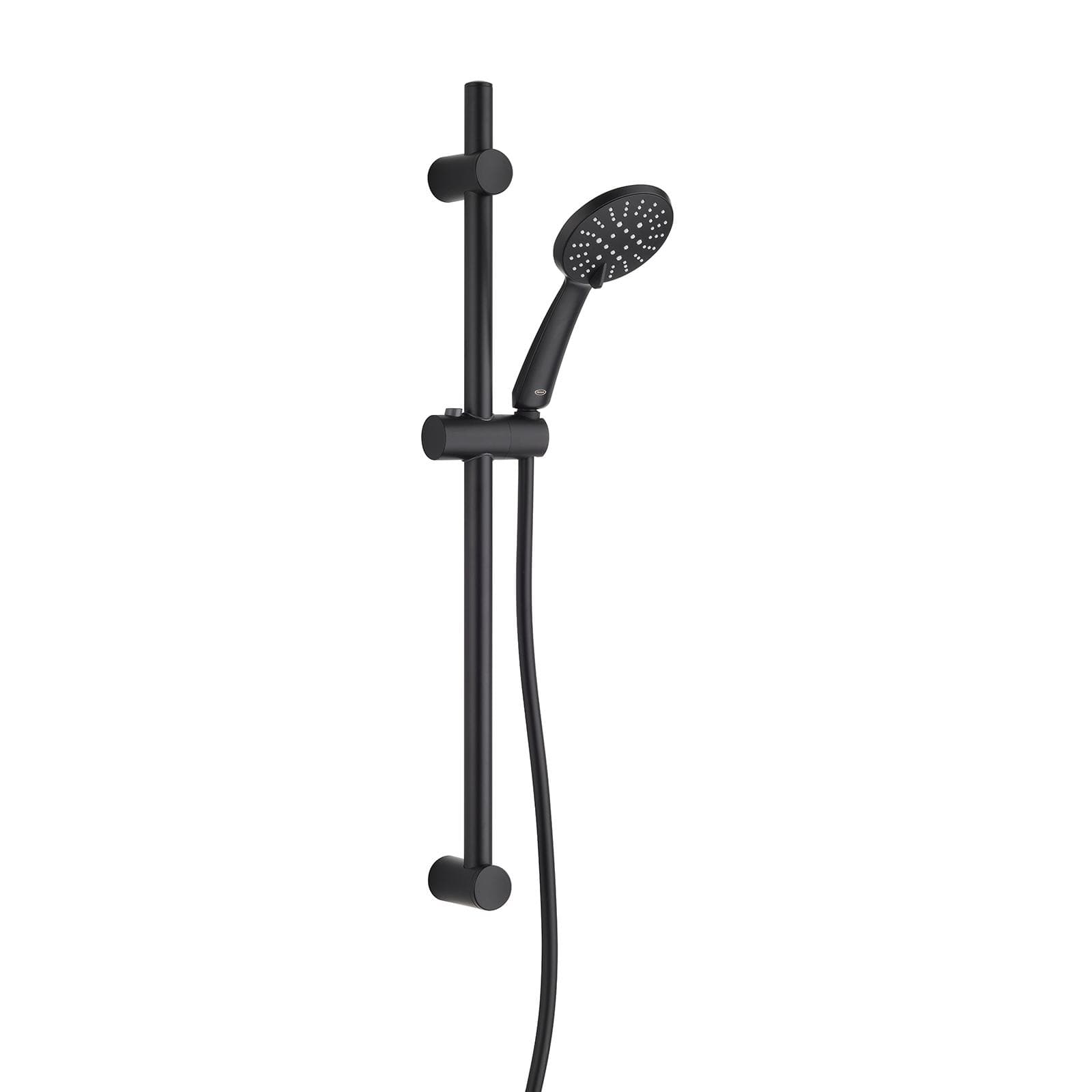 Set incasso doccia con saliscendi e doccino slim multigetto nero opaco - X9 di Jacuzzi Rubinetteria