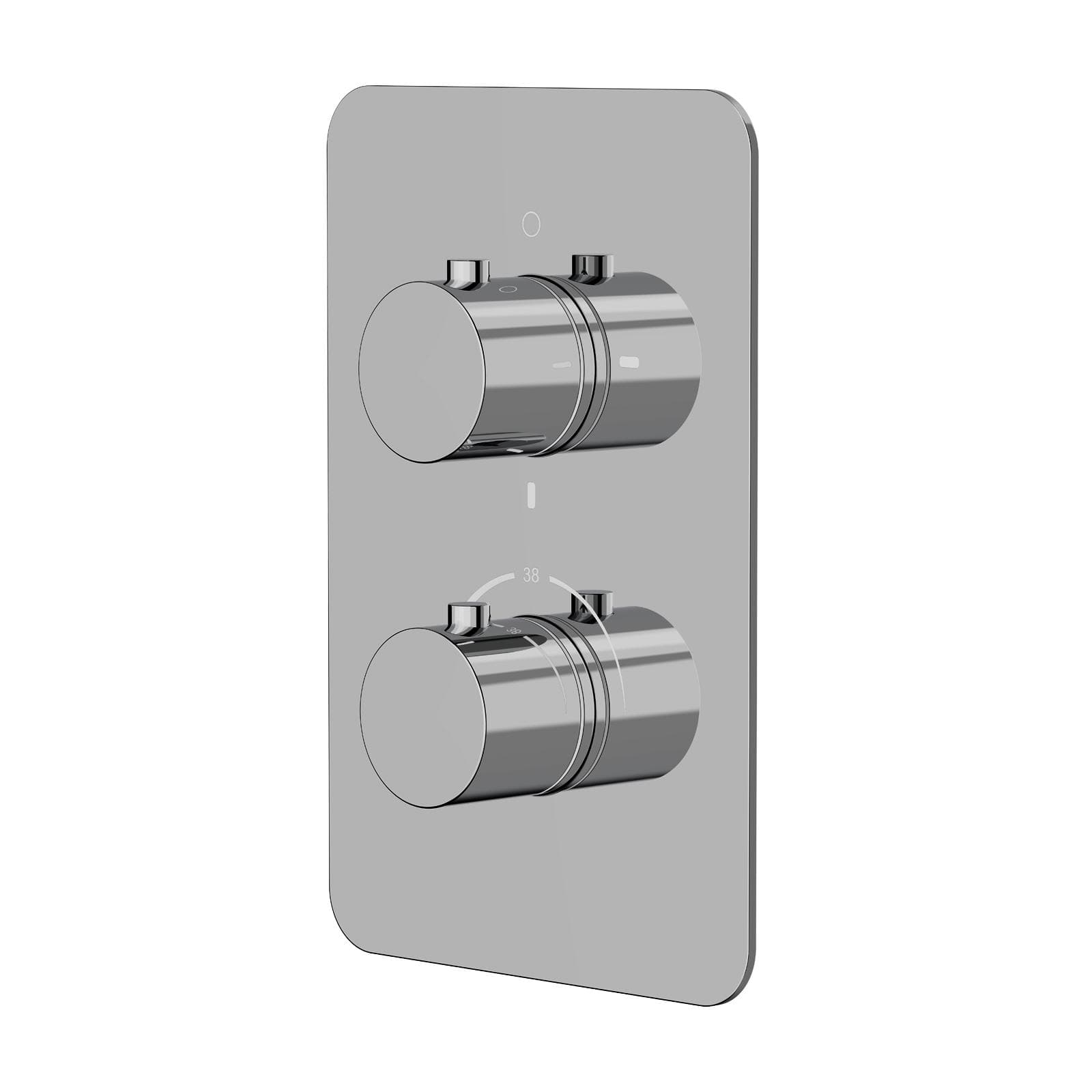 Set incasso doccia termostatico con deviatore con braccio a soffitto 20 cm e soffione 30x30 cm cromo – Iota
