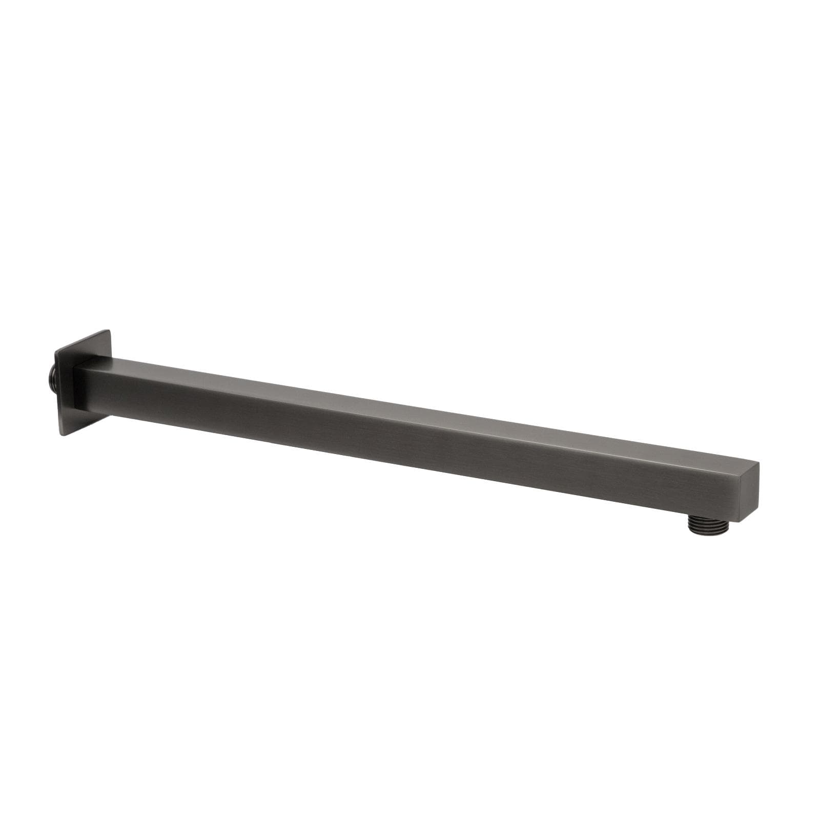 Set incasso doccia termostatico con deviatore con braccio doccia 40 cm e soffione 30x30 cm nero spazzolato – Fusion